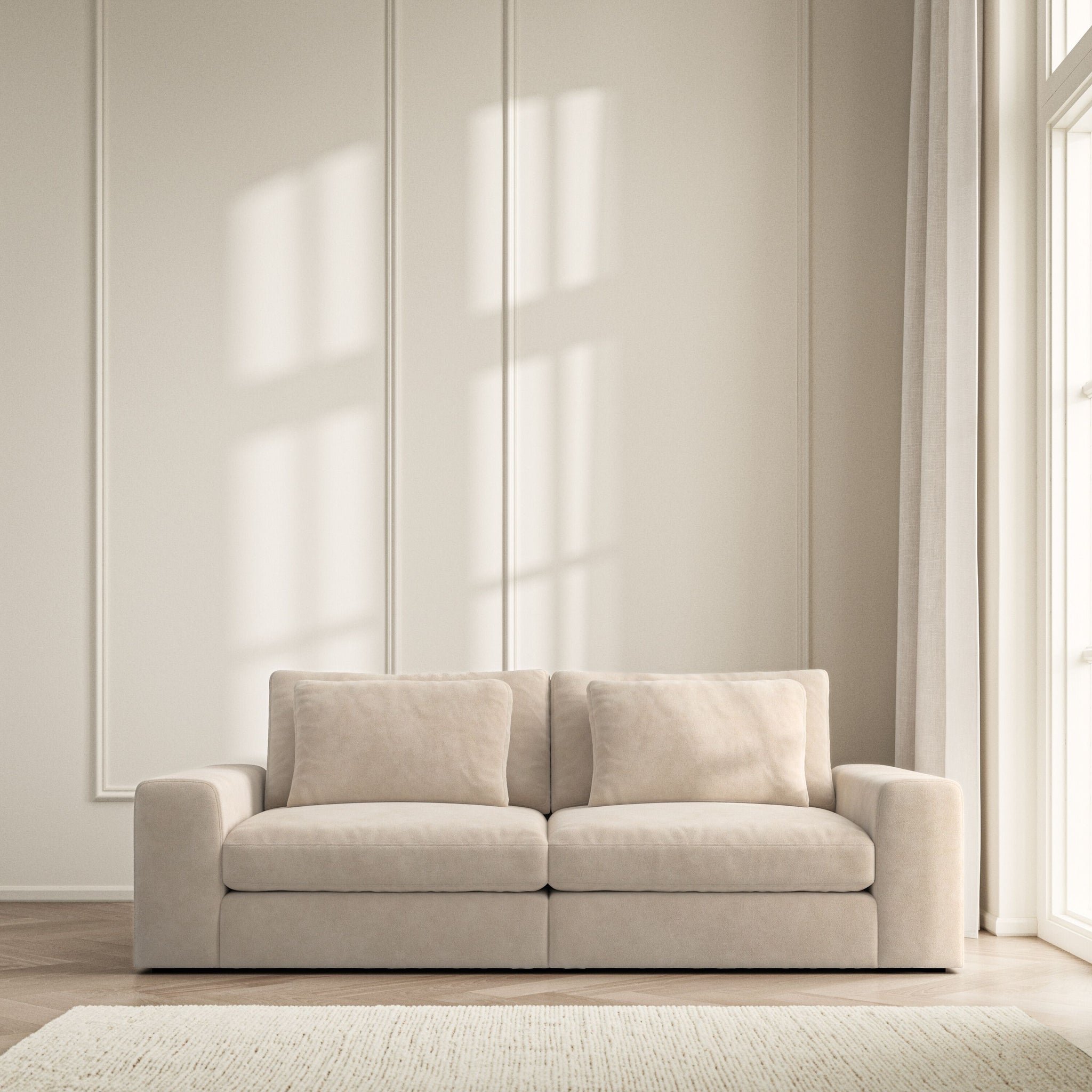 Lusso Medium Sofa - Soft Bouclé