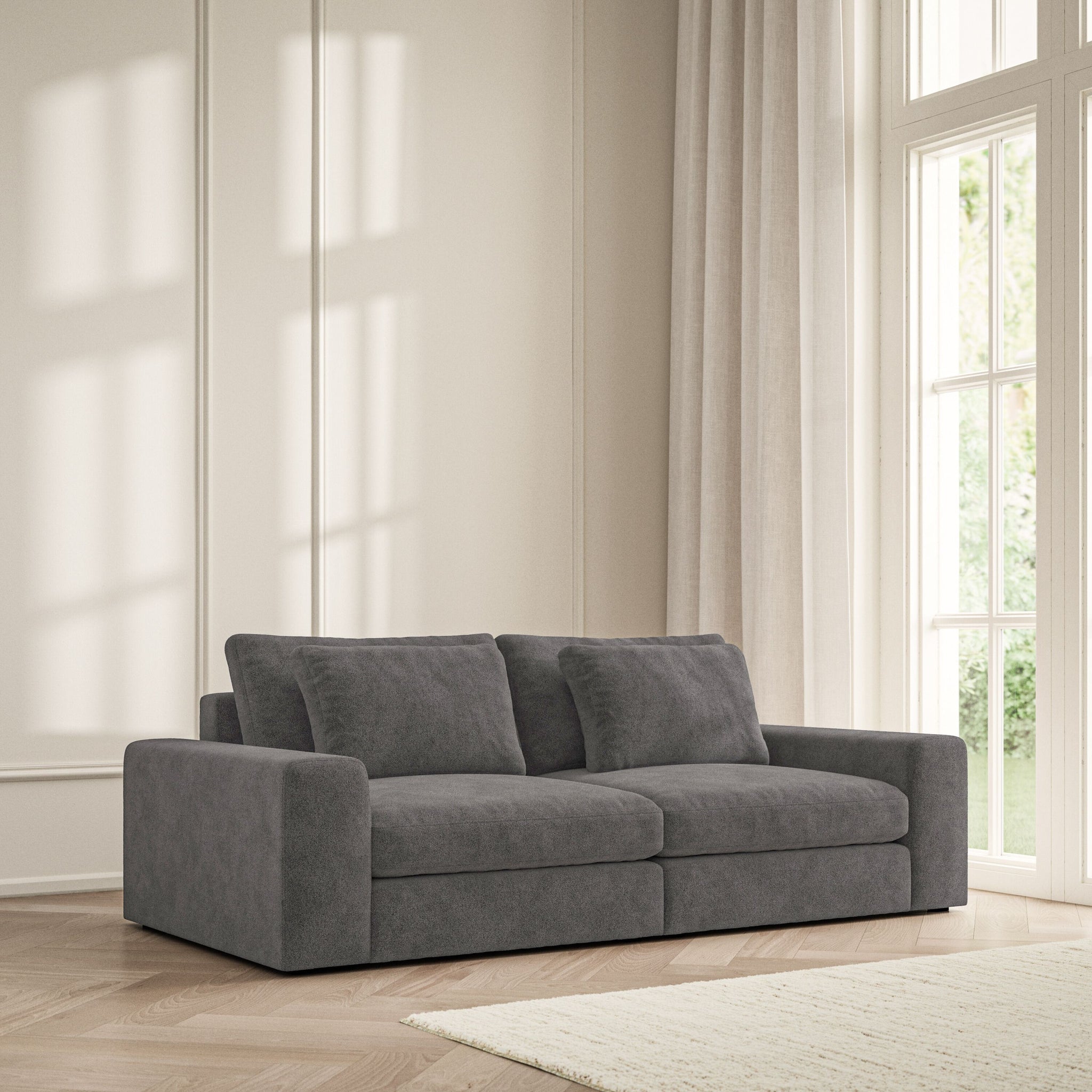 Lusso Medium Sofa - Soft Bouclé