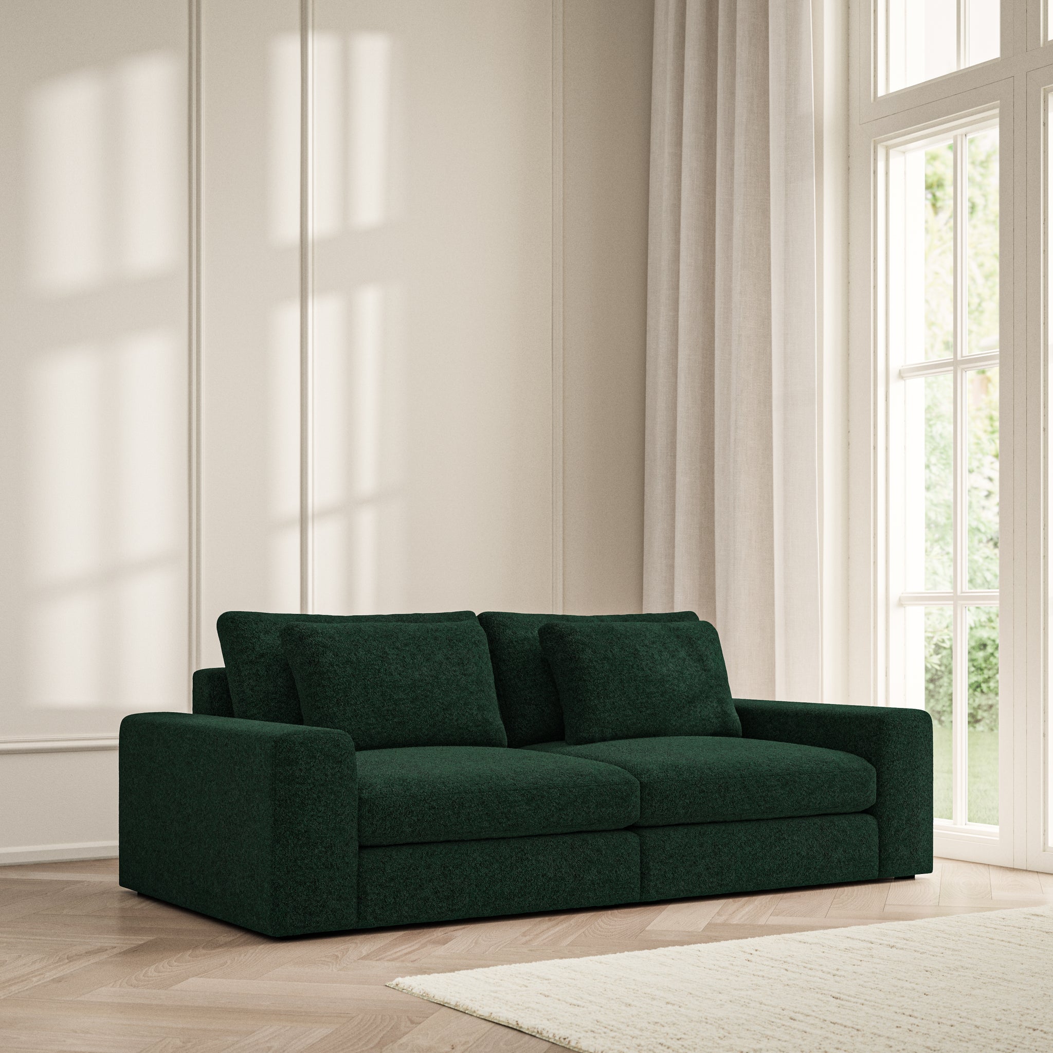 Lusso Medium Sofa - Soft Teddy