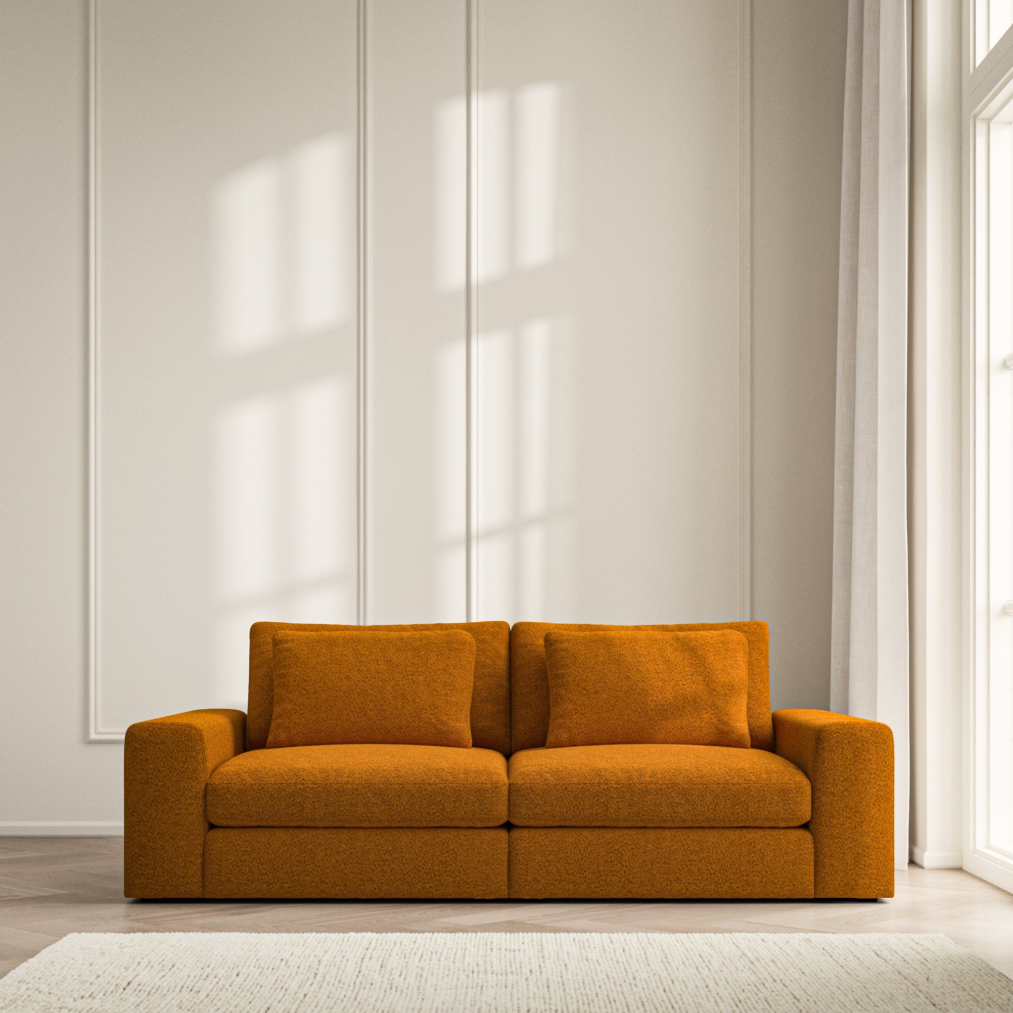 Lusso Medium Sofa - Soft Teddy