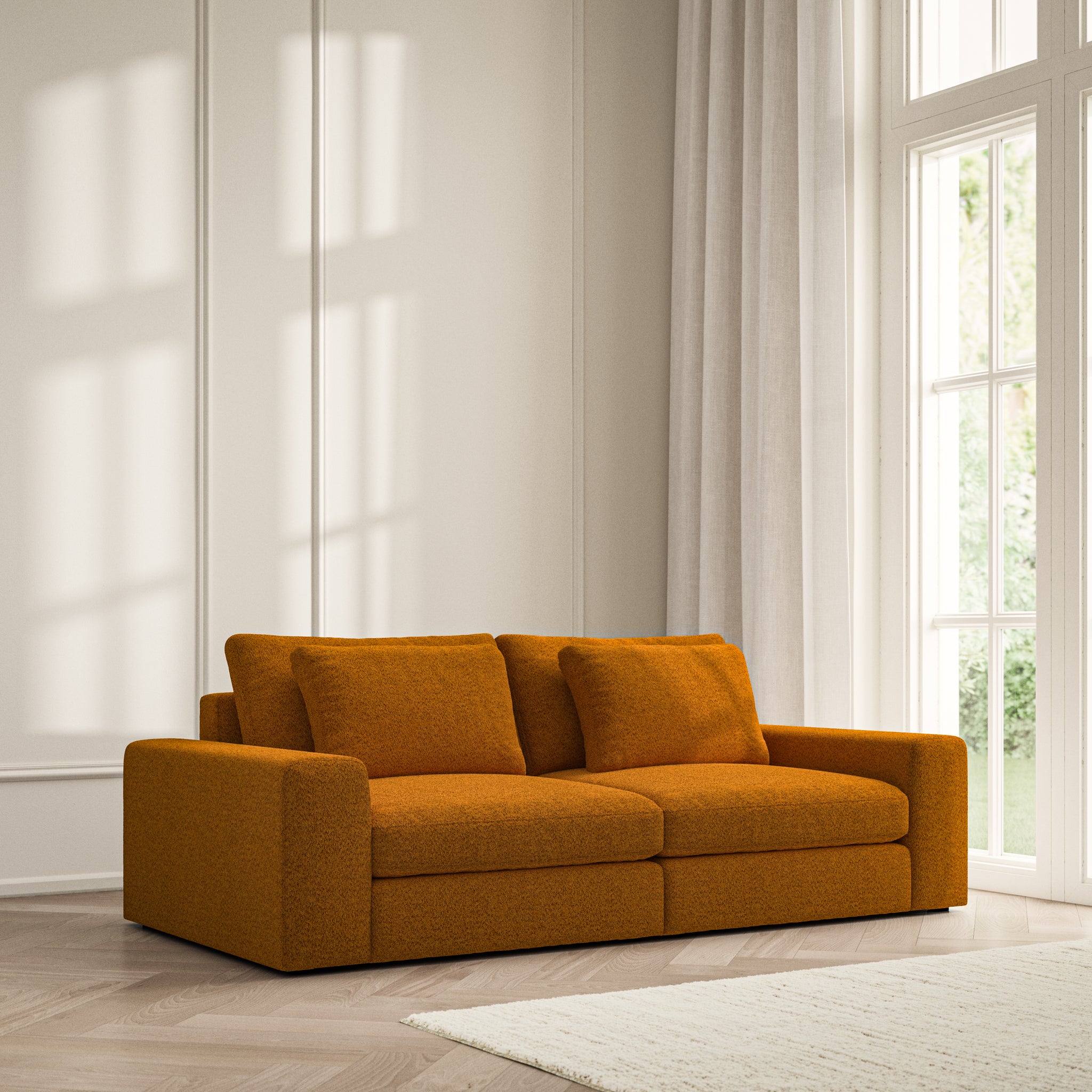 Lusso Medium Sofa - Soft Teddy