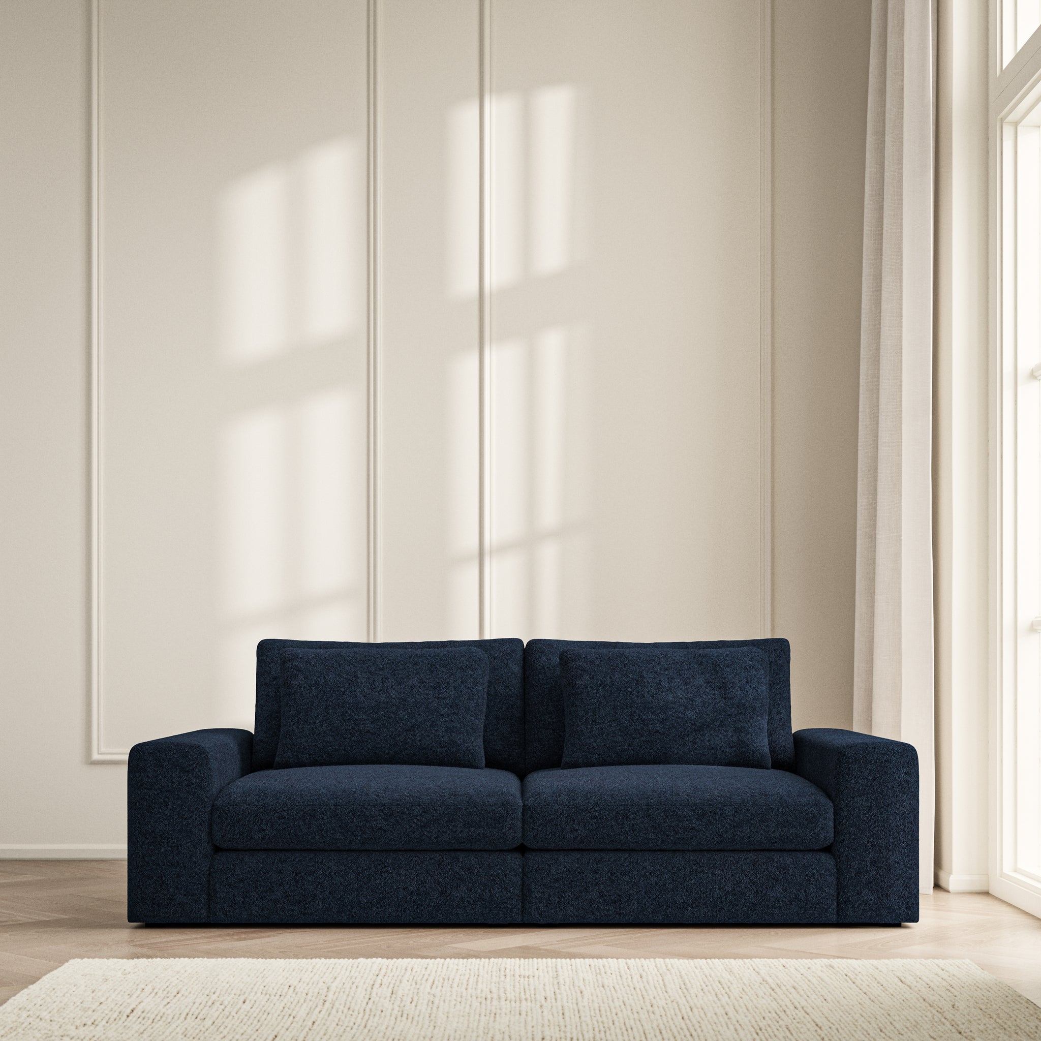 Lusso Medium Sofa - Soft Teddy