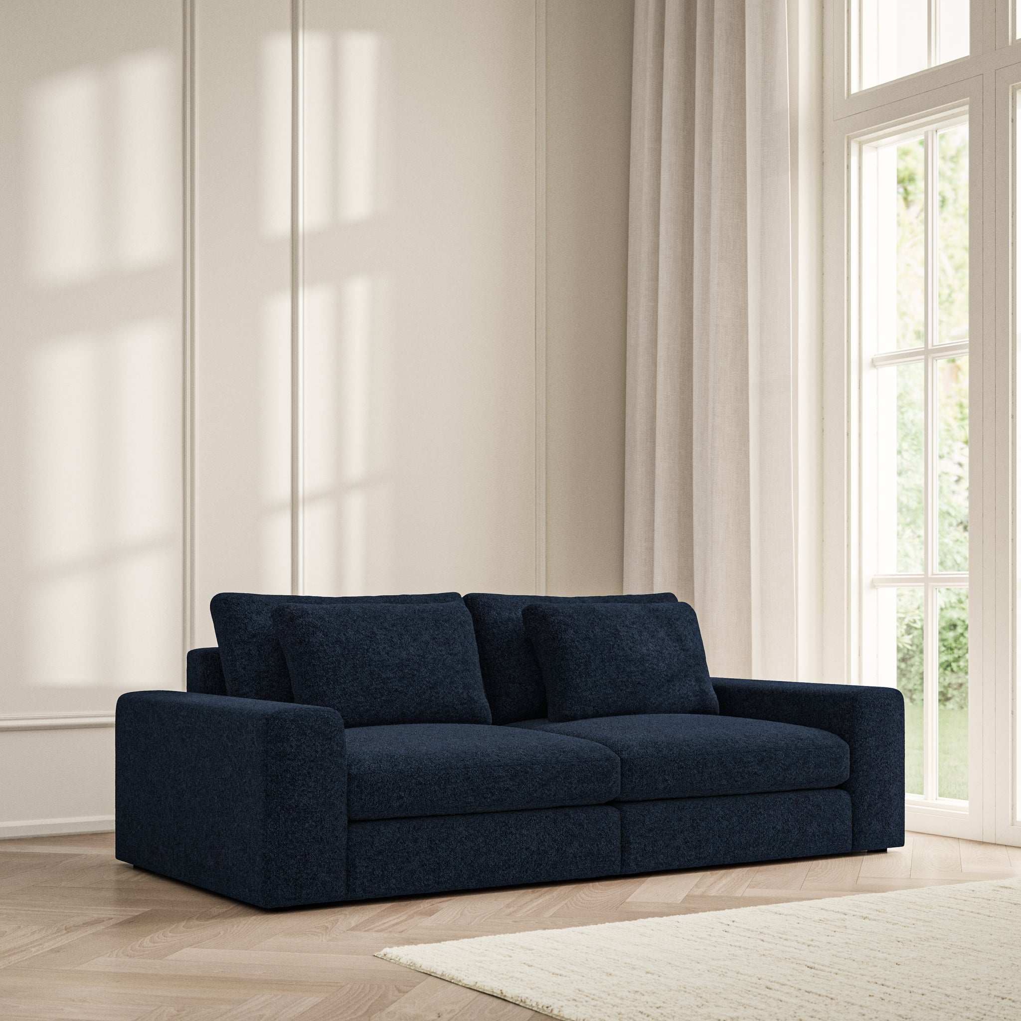 Lusso Medium Sofa - Soft Teddy