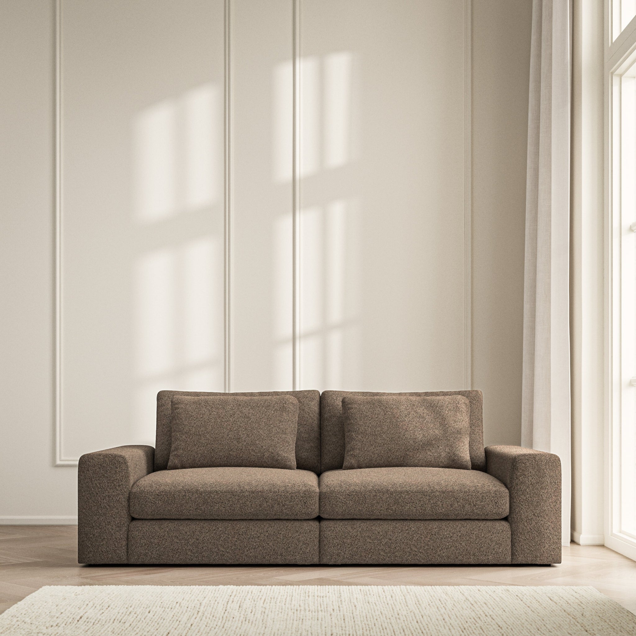 Lusso Medium Sofa - Soft Teddy