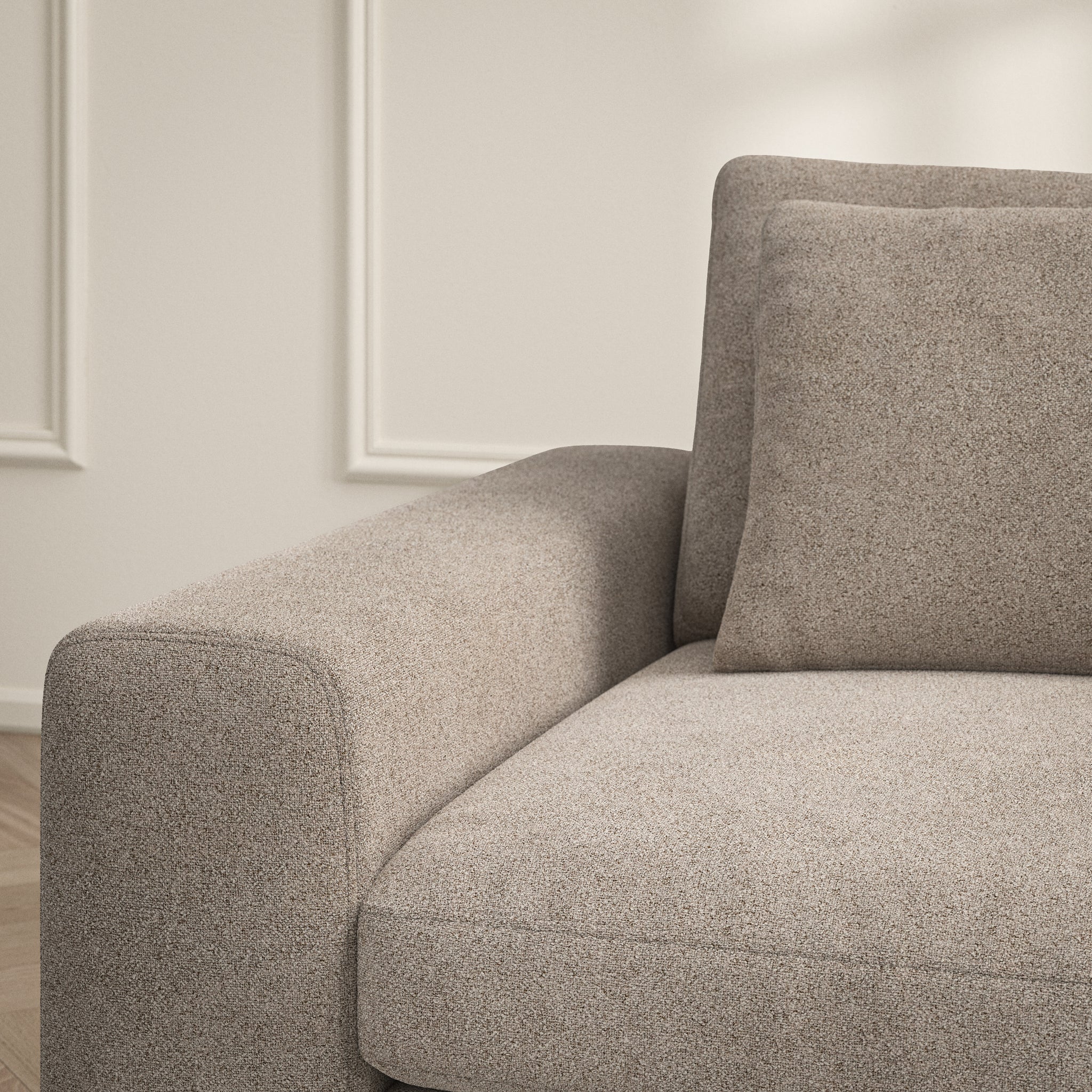 Lusso Corner Chaise RHF - Soft Bouclé