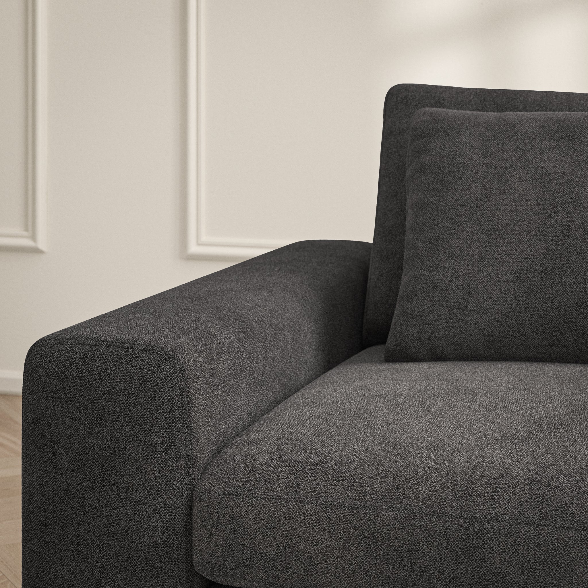 Lusso Corner Chaise LHF - Soft Bouclé