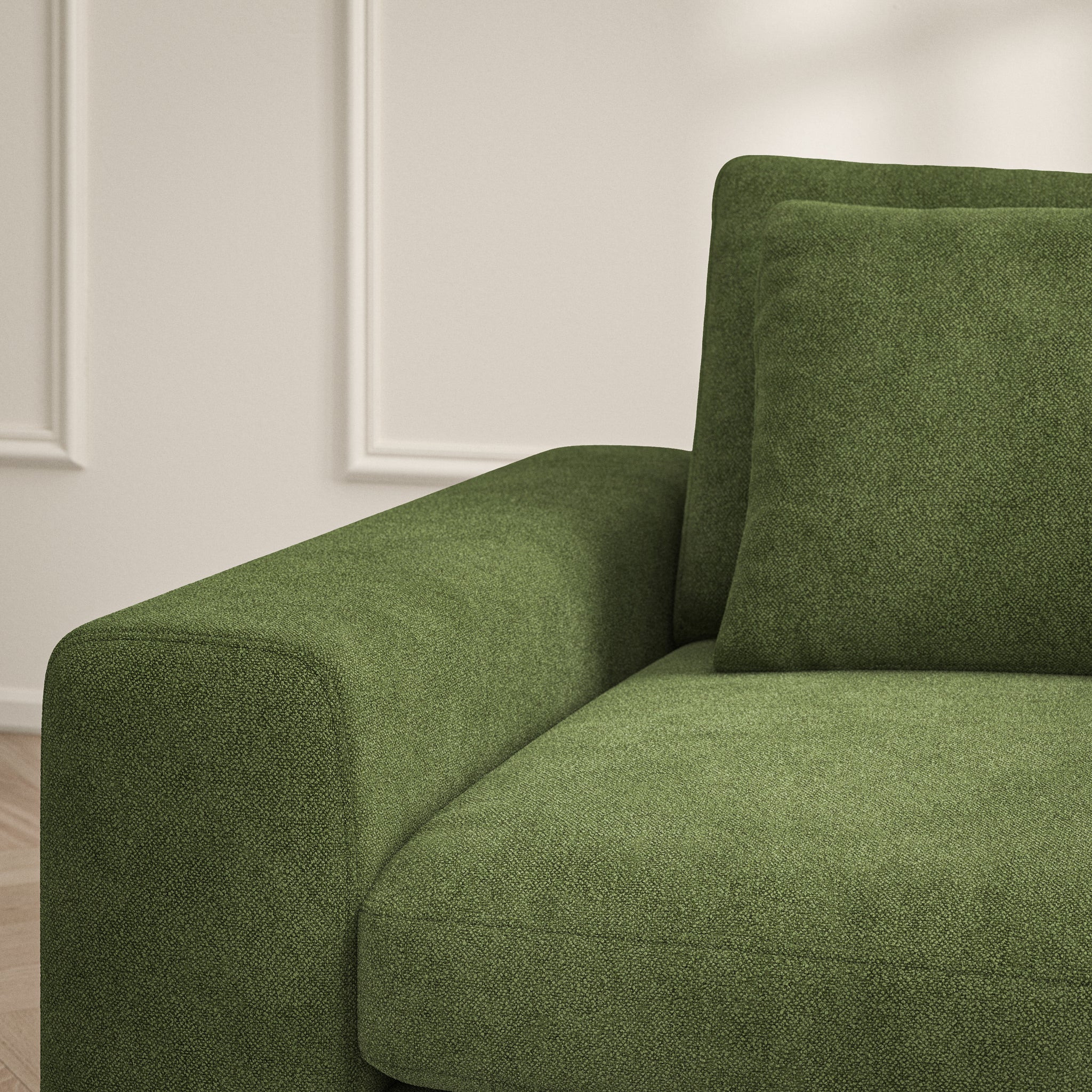 Lusso Chaise Sofa - Soft Bouclé