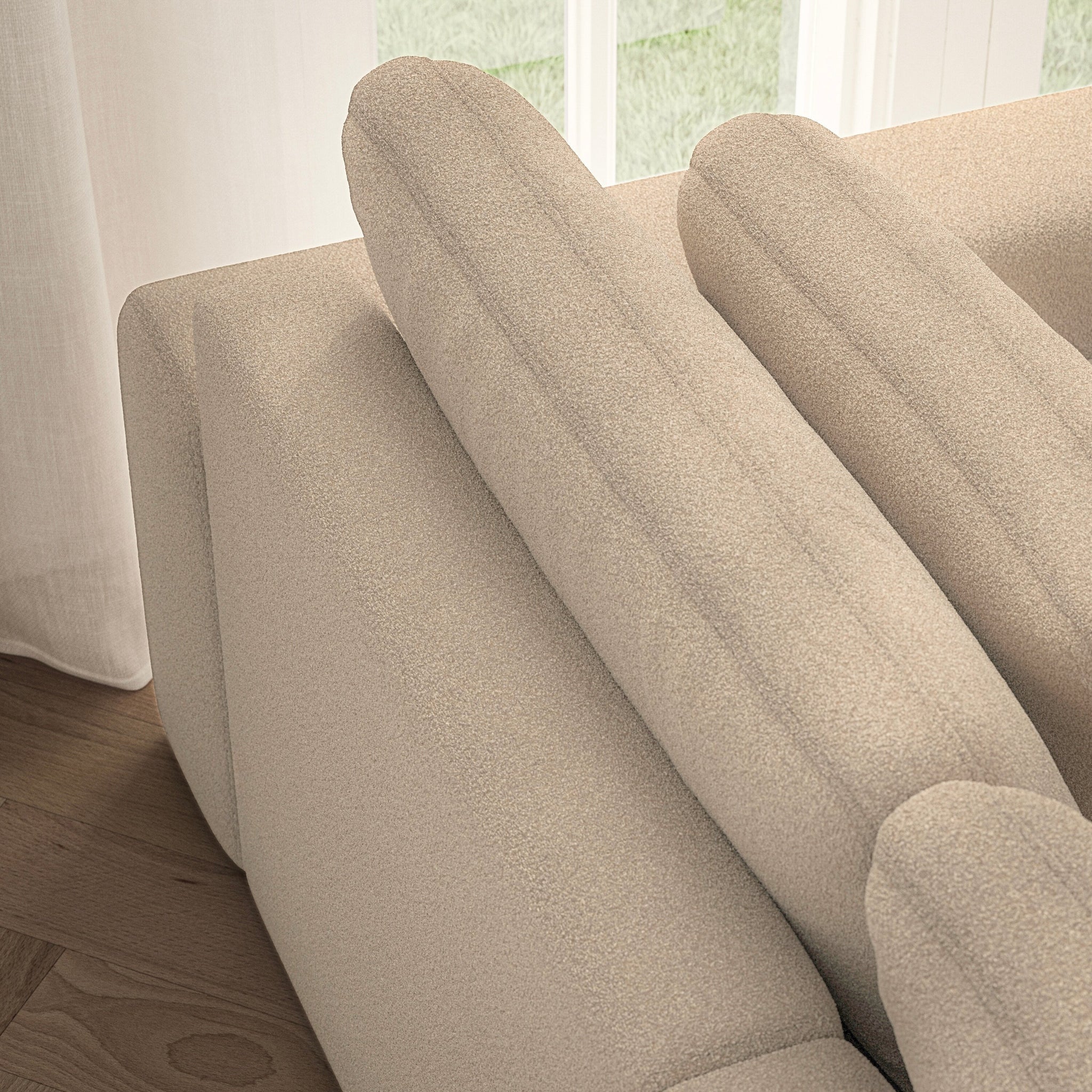 Lusso Medium Corner - Soft Teddy
