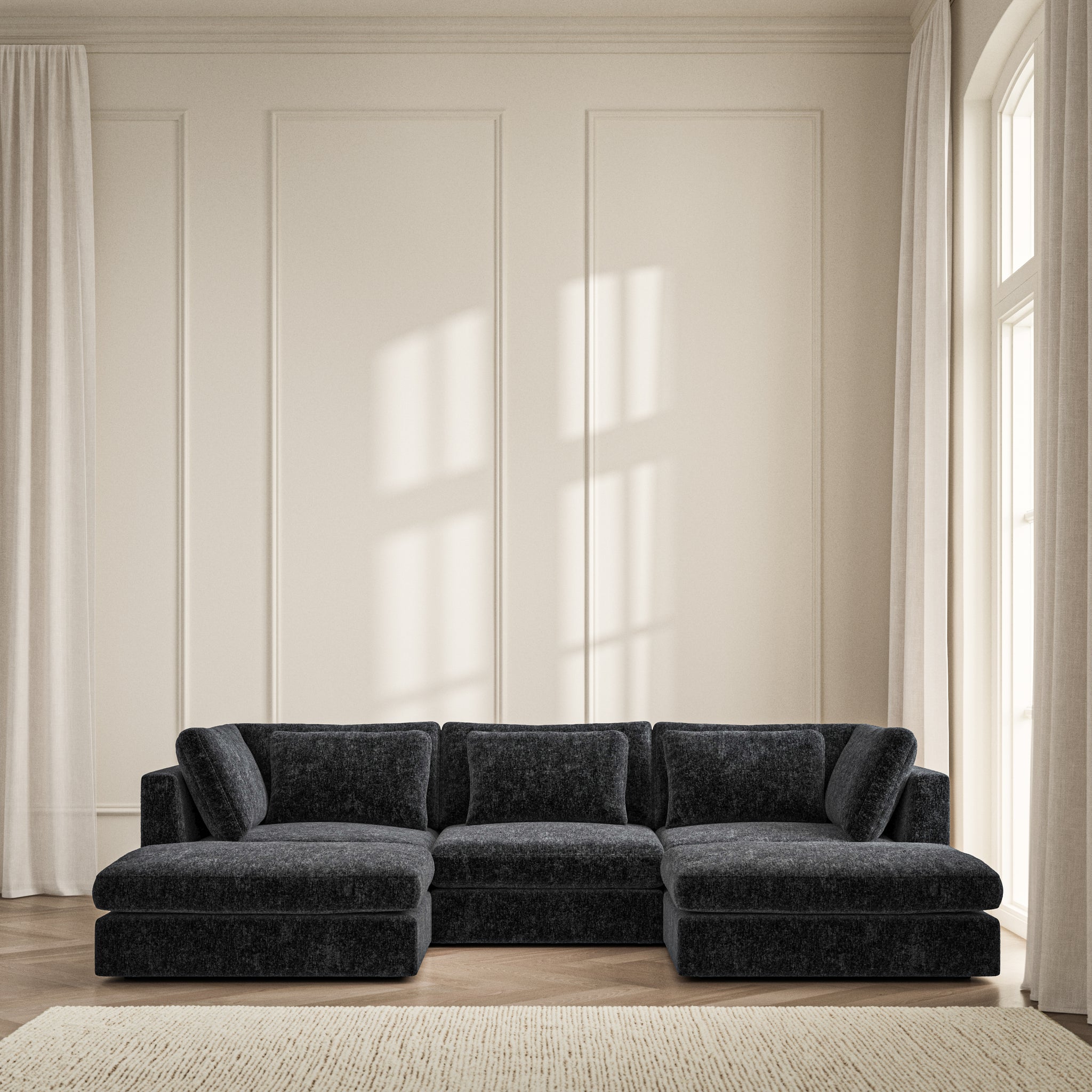 Lusso U-Shape Footstool End  - Symphony