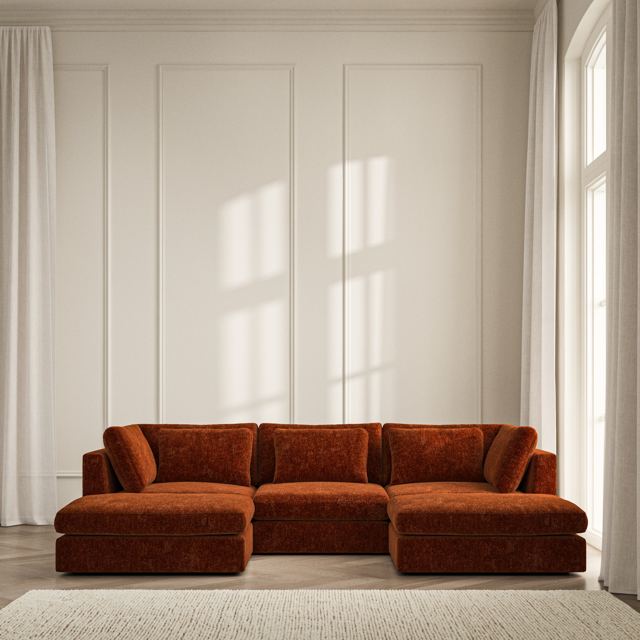 Lusso U-Shape Footstool End  - Symphony