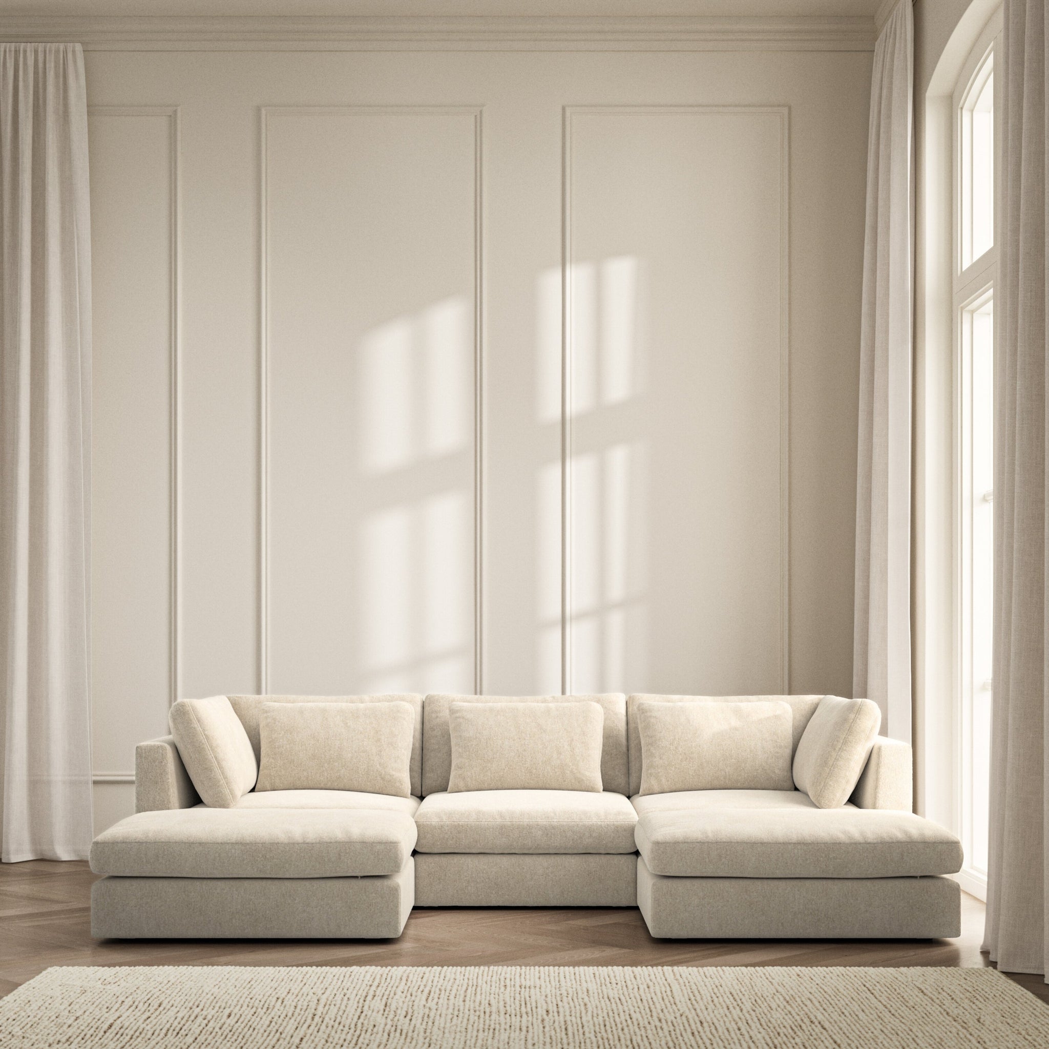 Lusso U-Shape Footstool End  - Symphony