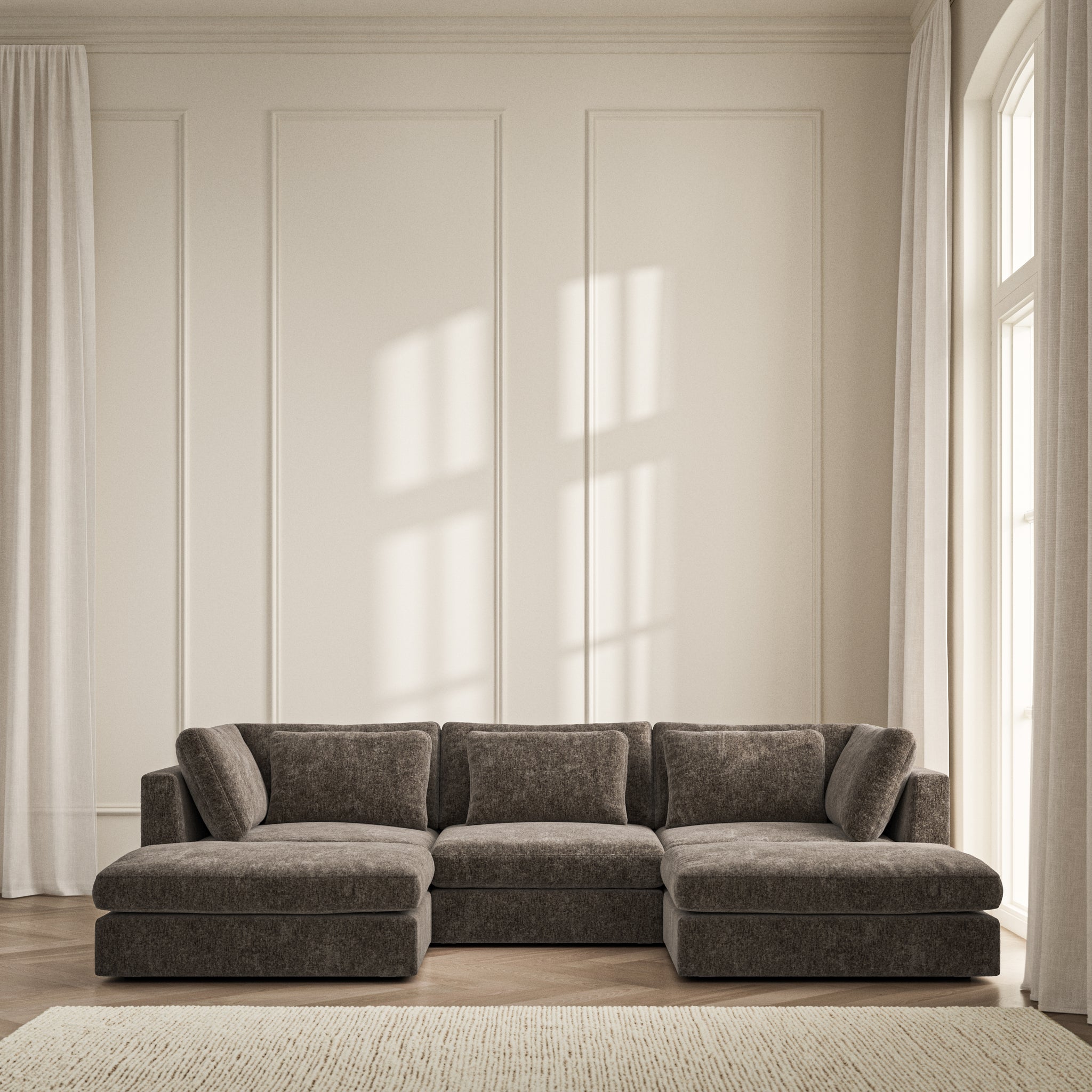 Lusso U-Shape Footstool End  - Symphony