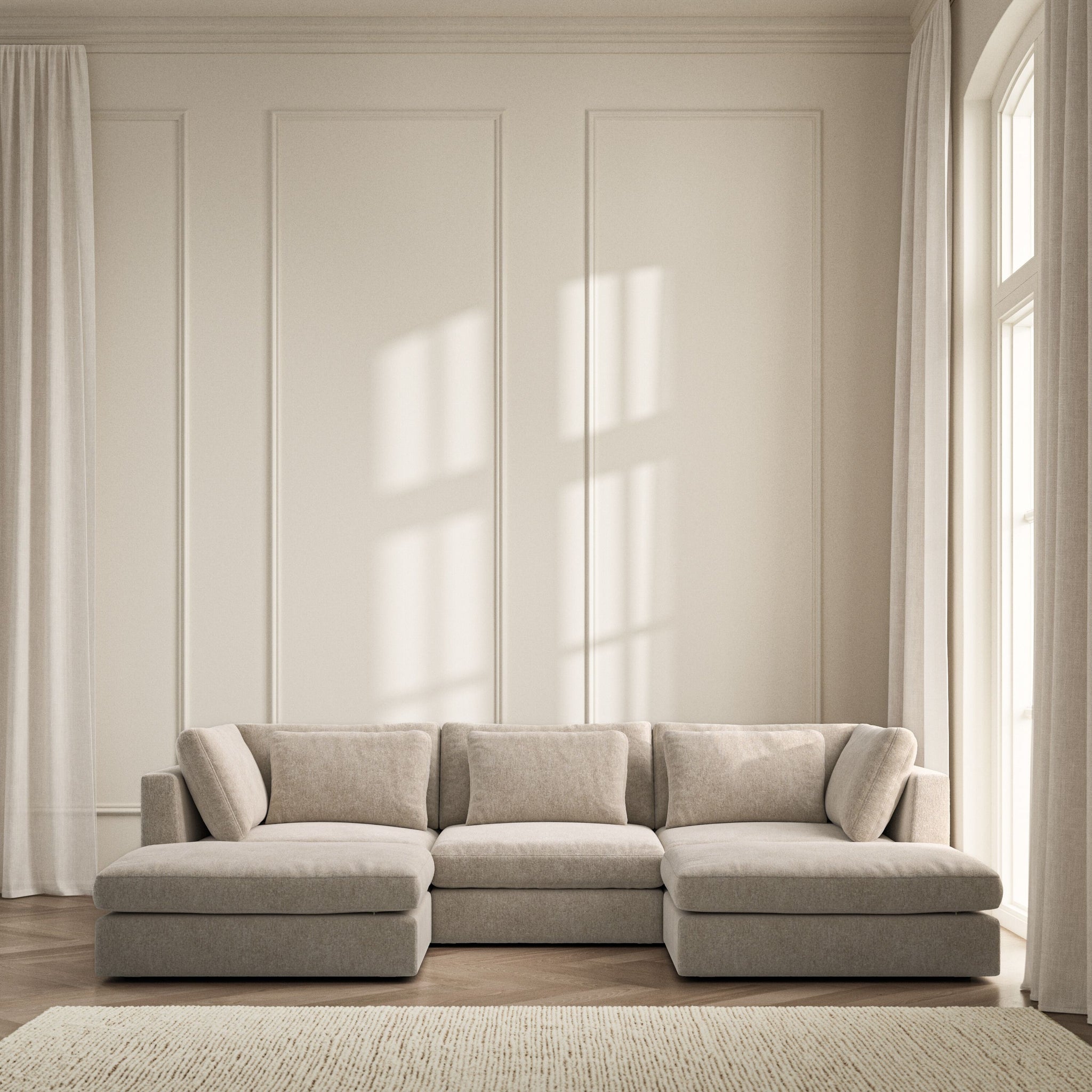 Lusso U-Shape Footstool End  - Symphony