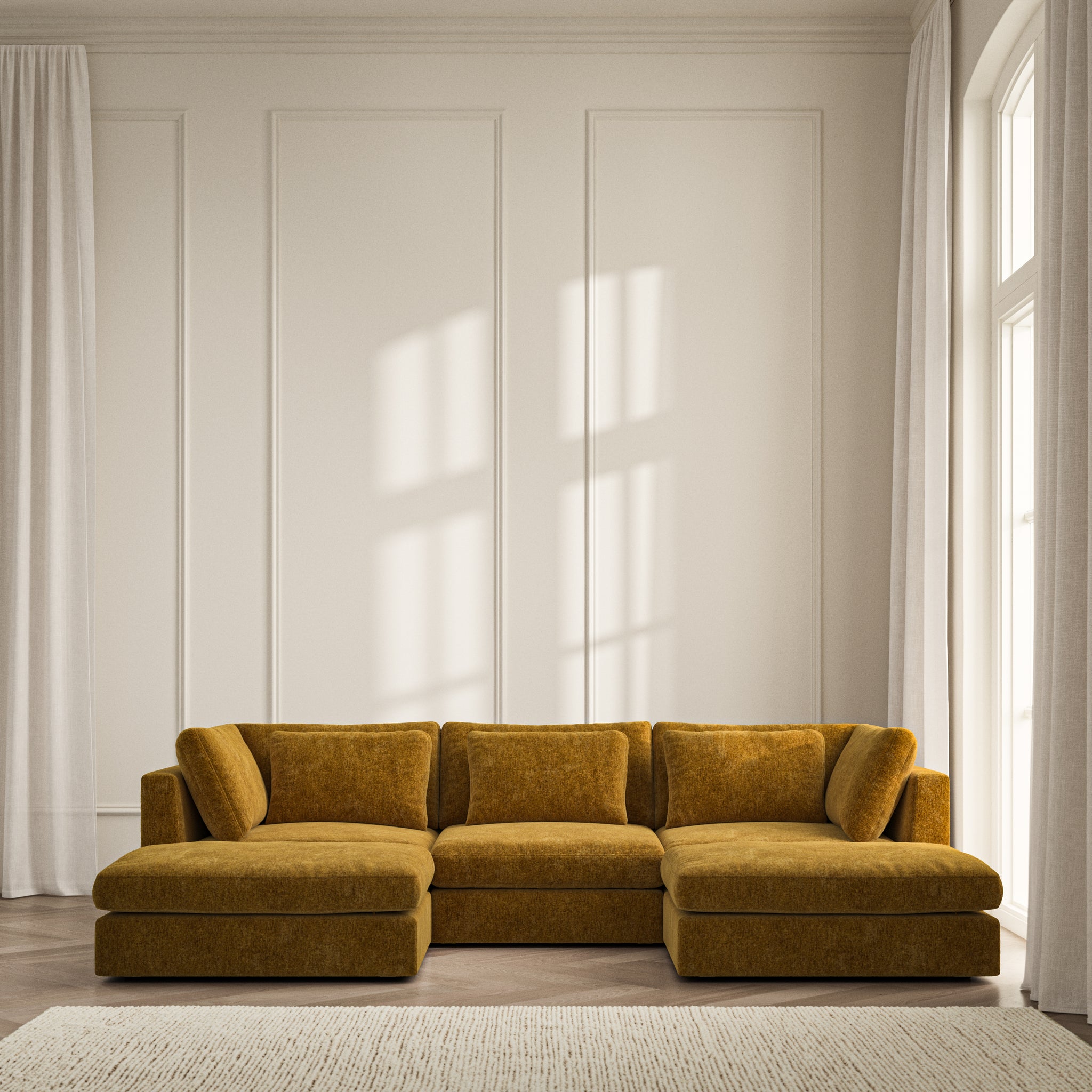 Lusso U-Shape Footstool End  - Symphony