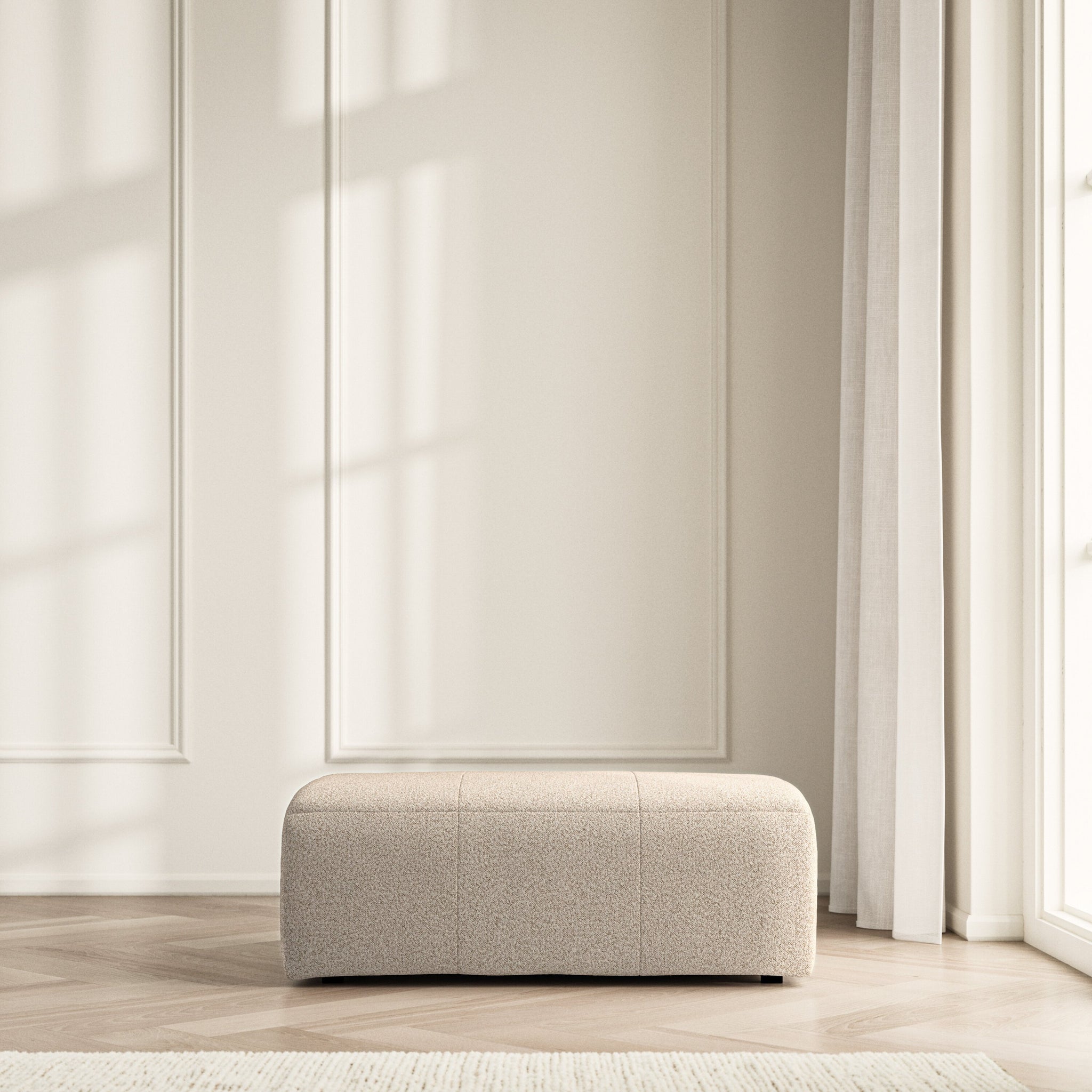Maison Footstool Large - Bouclé