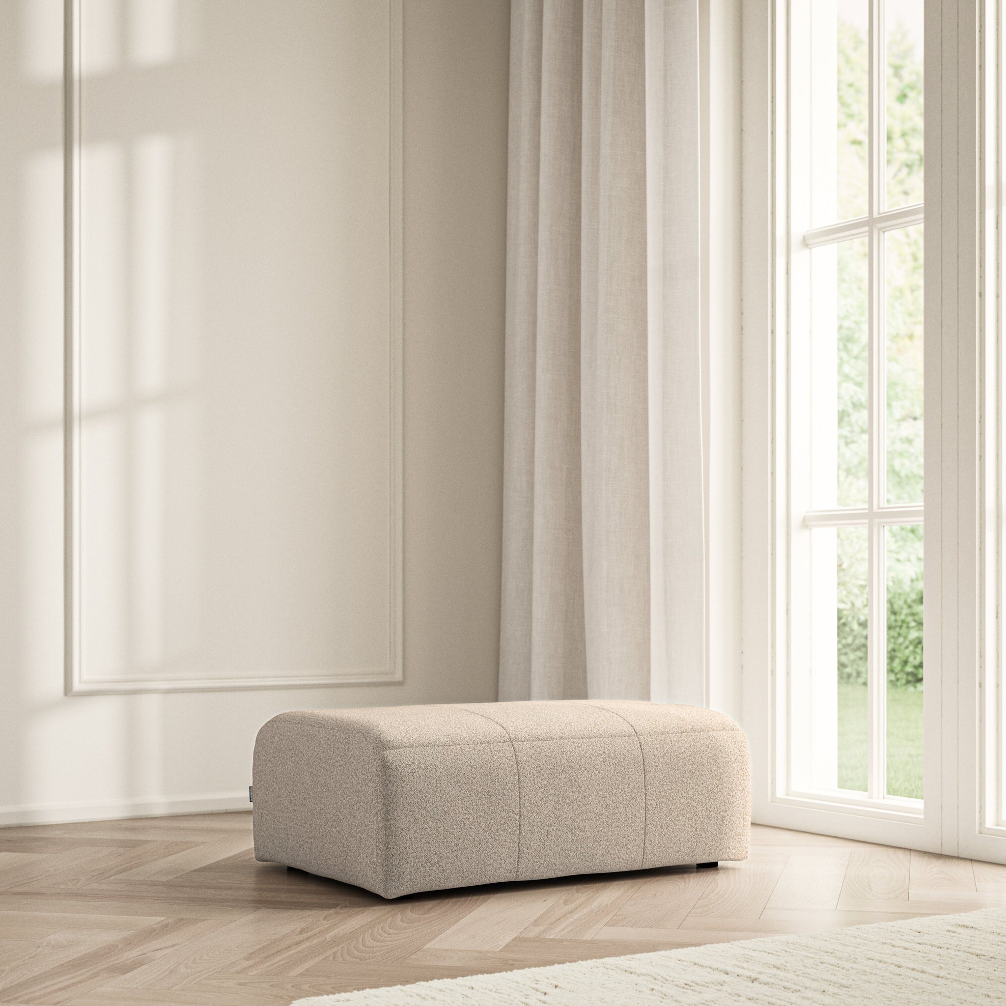 Maison Footstool Large - Bouclé