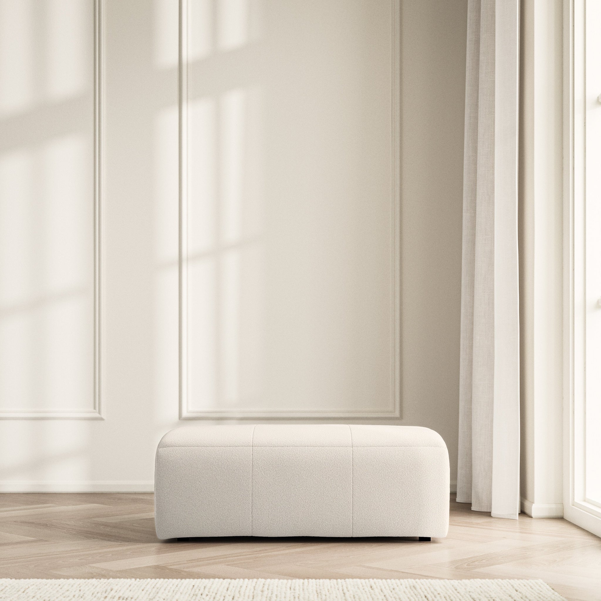 Maison Footstool Large - Bouclé