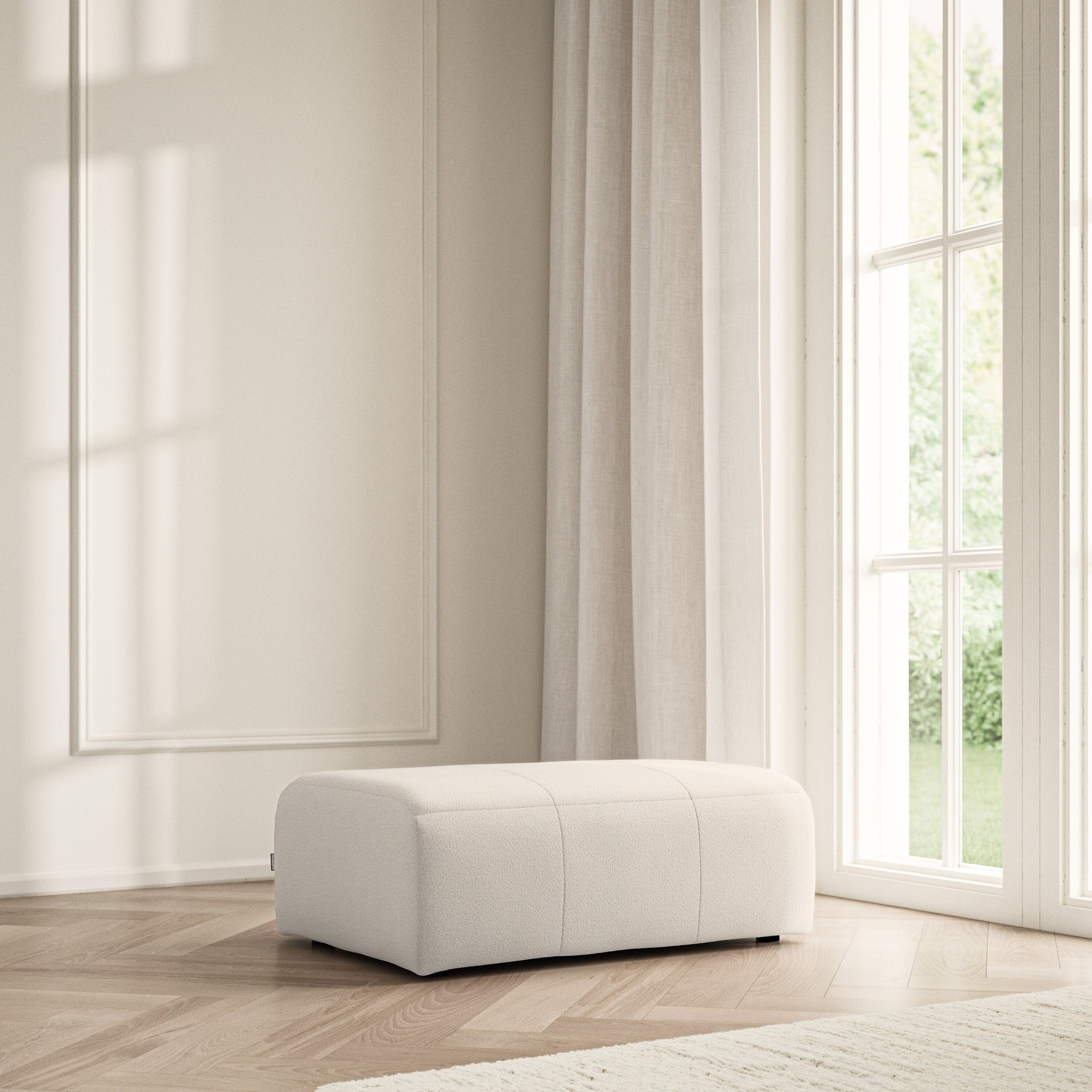 Maison Footstool Large - Bouclé