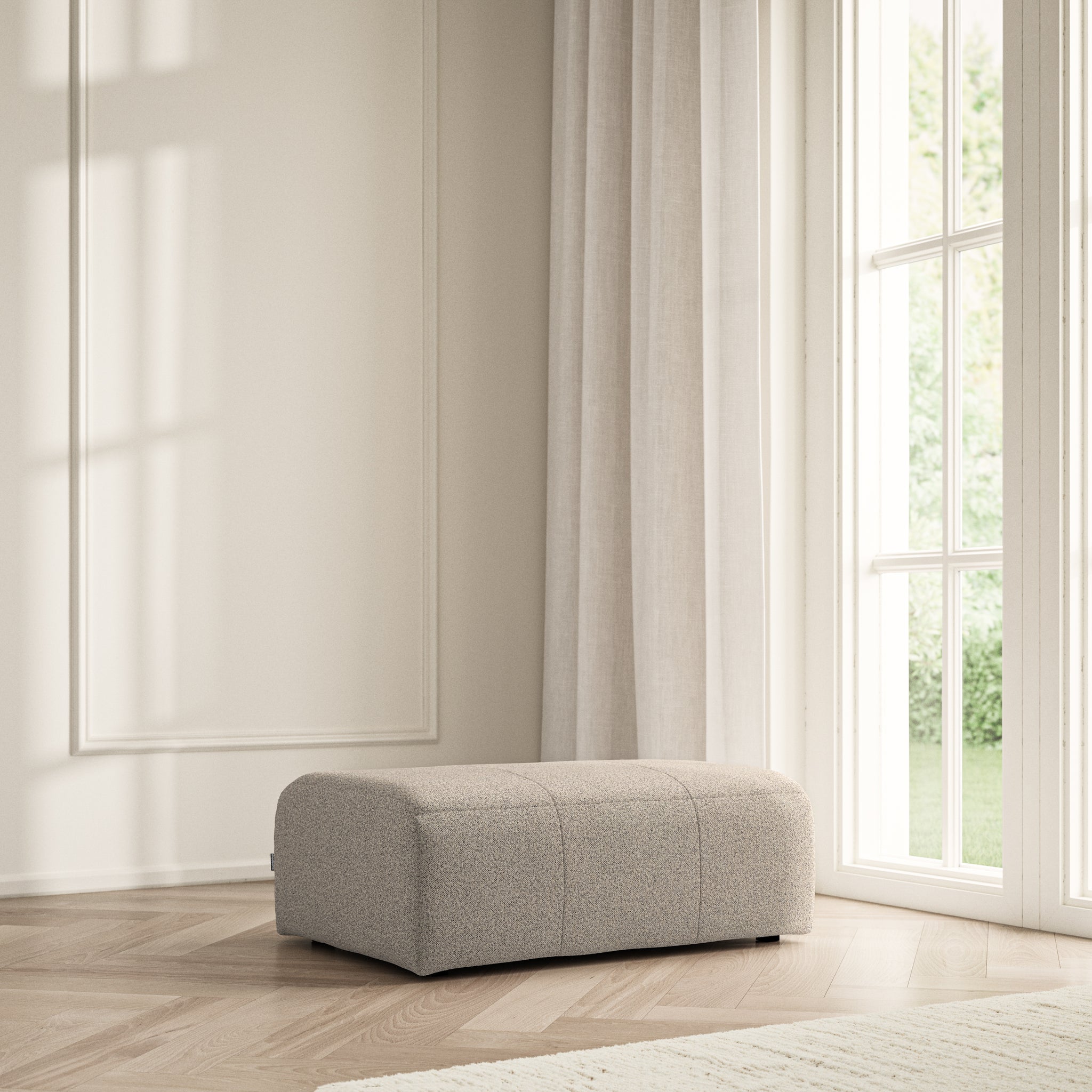 Maison Footstool Large - Bouclé