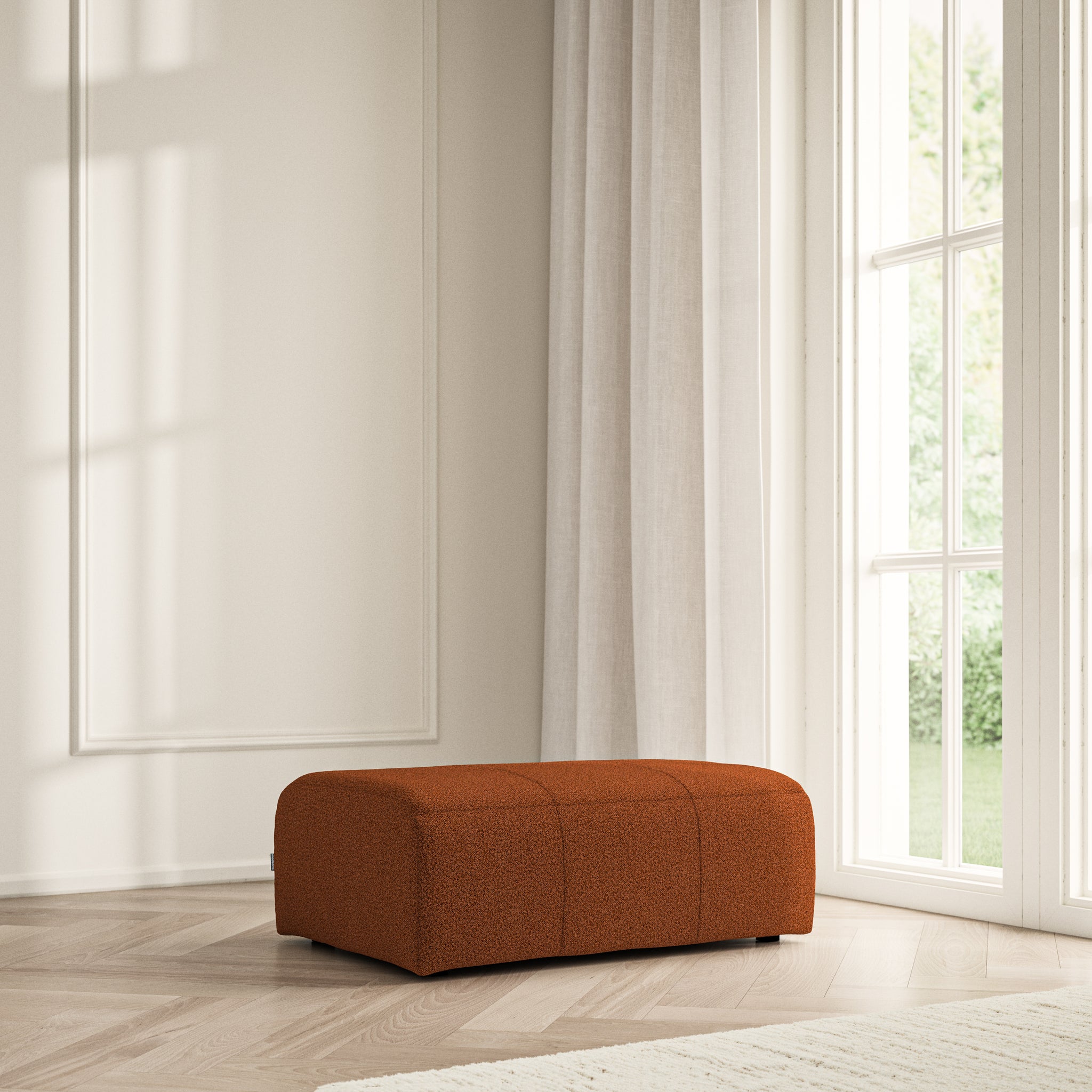 Maison Footstool Large - Bouclé