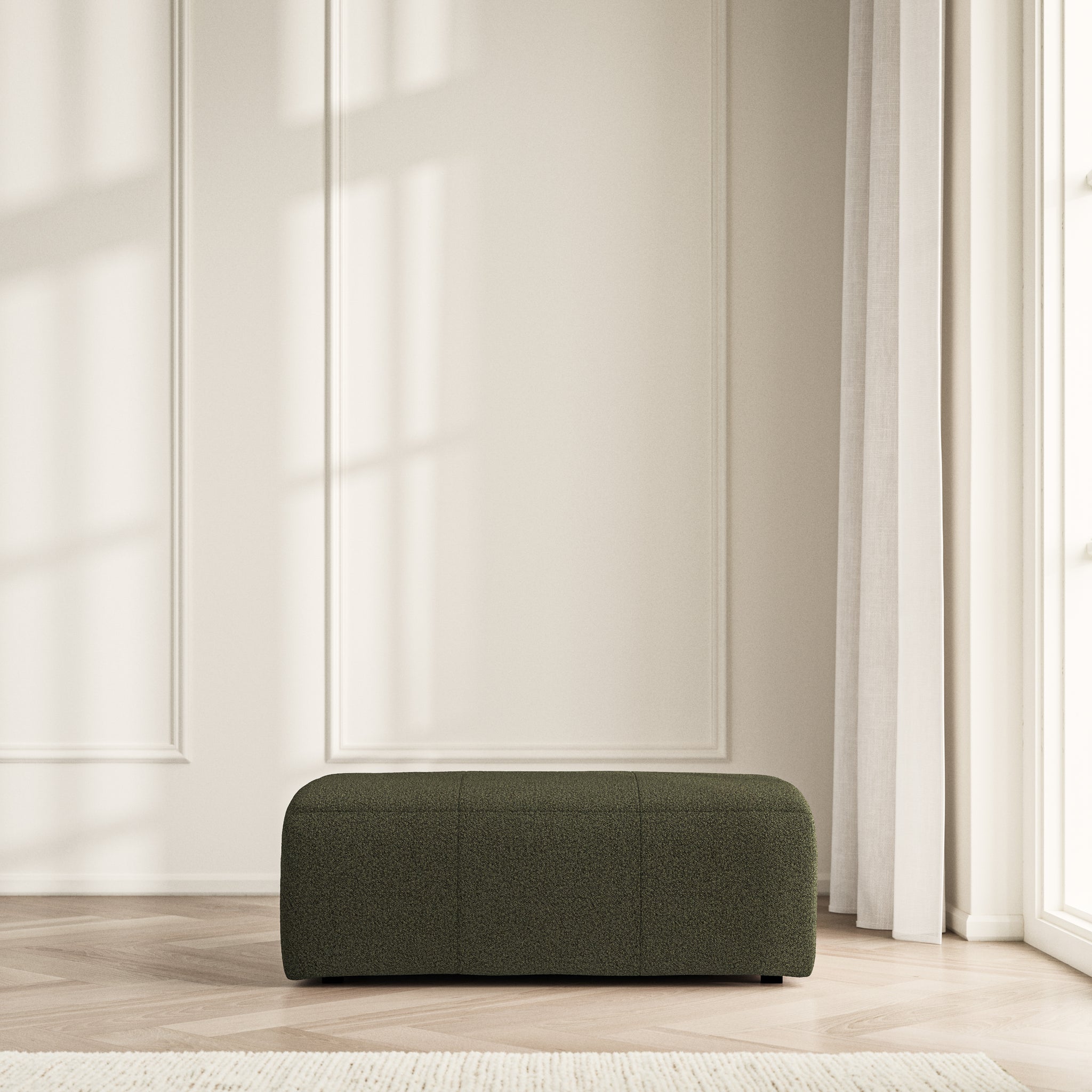 Maison Footstool Large - Bouclé