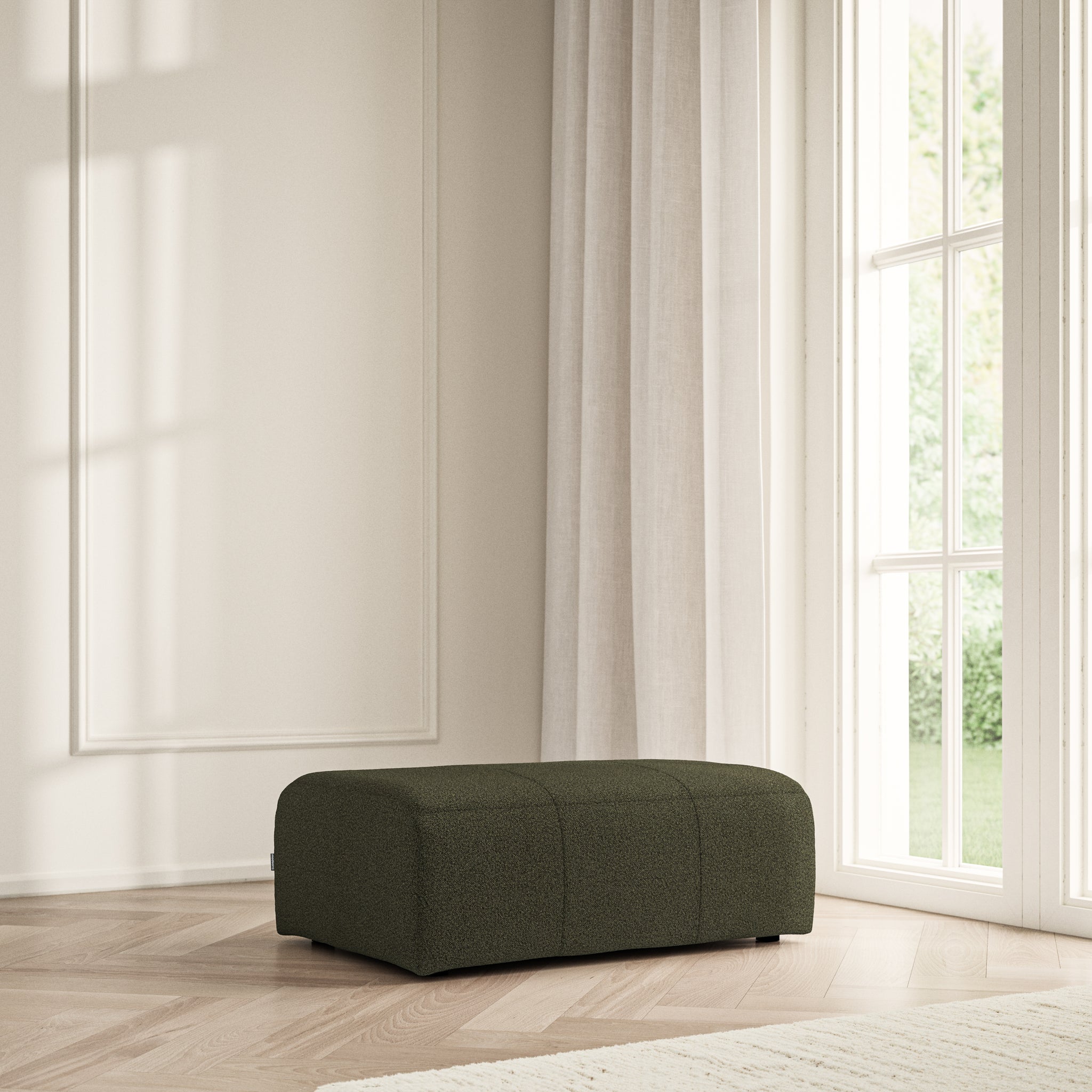 Maison Footstool Large - Bouclé