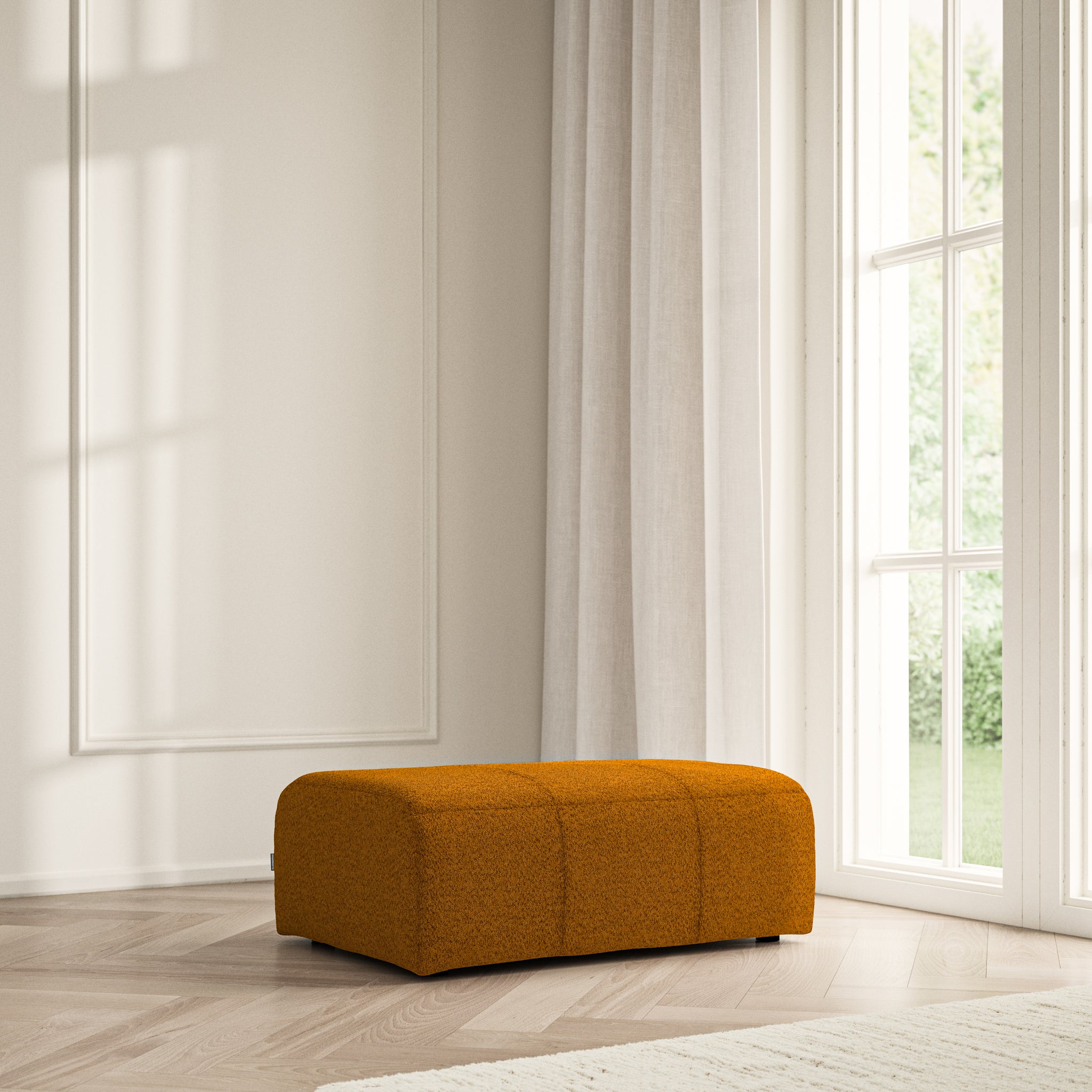 Maison Footstool Large - Soft Teddy