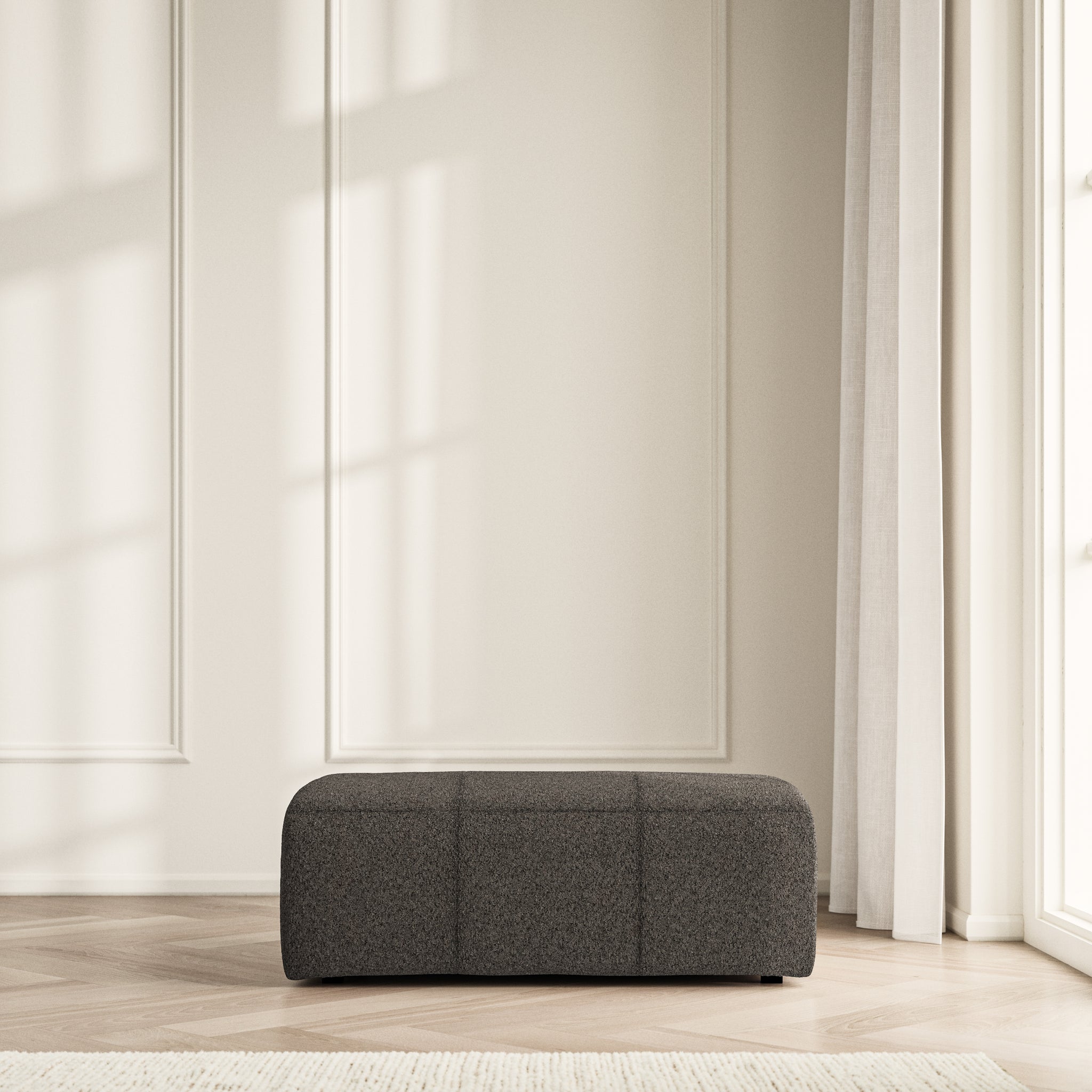 Maison Footstool Large - Soft Teddy