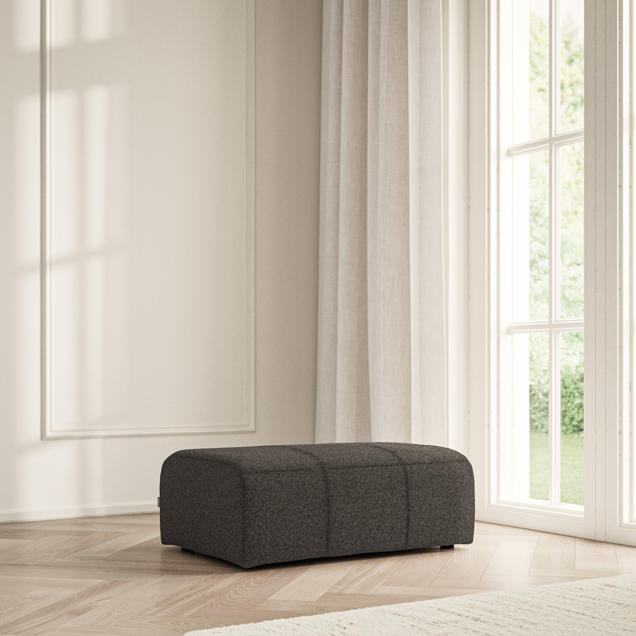Maison Footstool Large - Soft Teddy