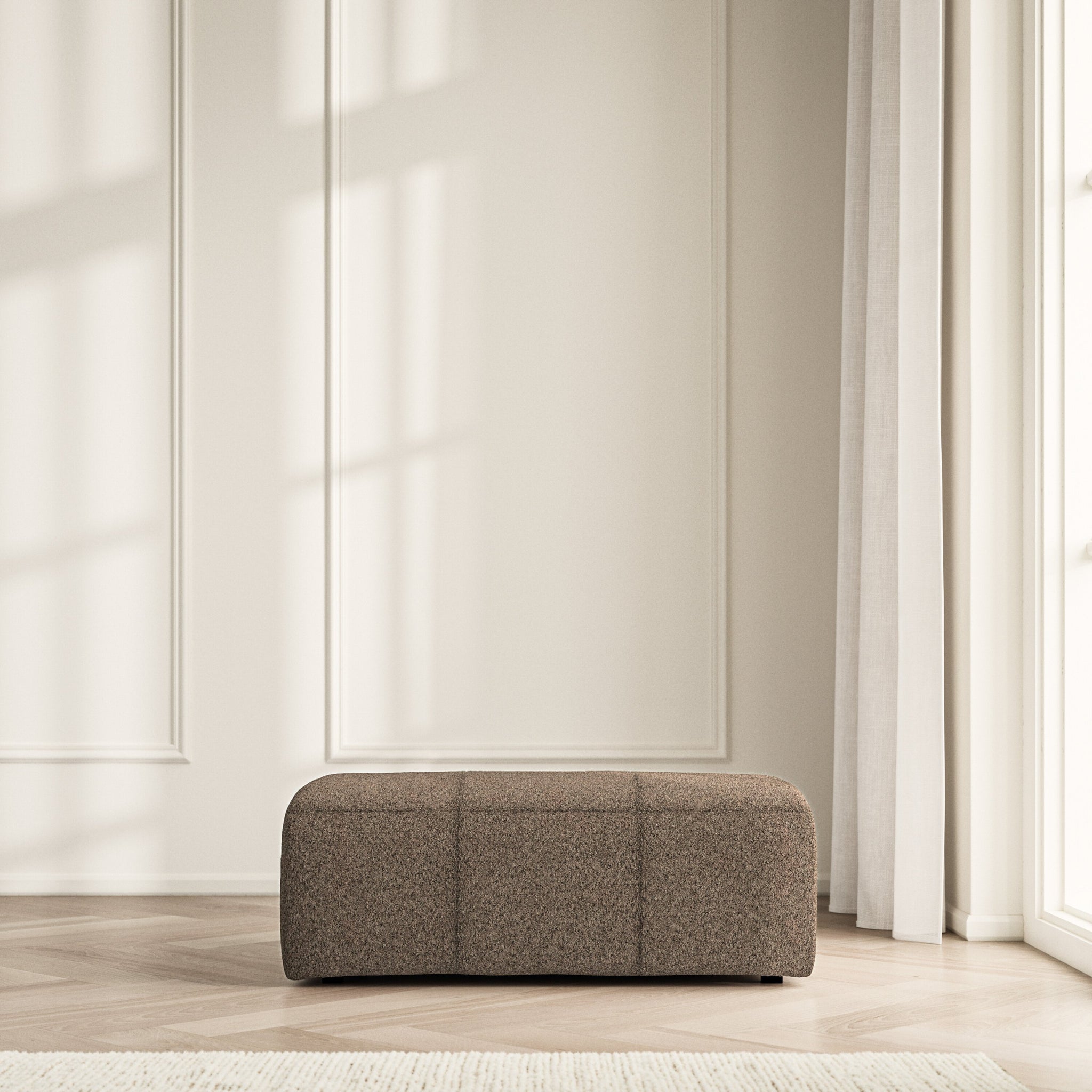 Maison Footstool Large - Soft Teddy