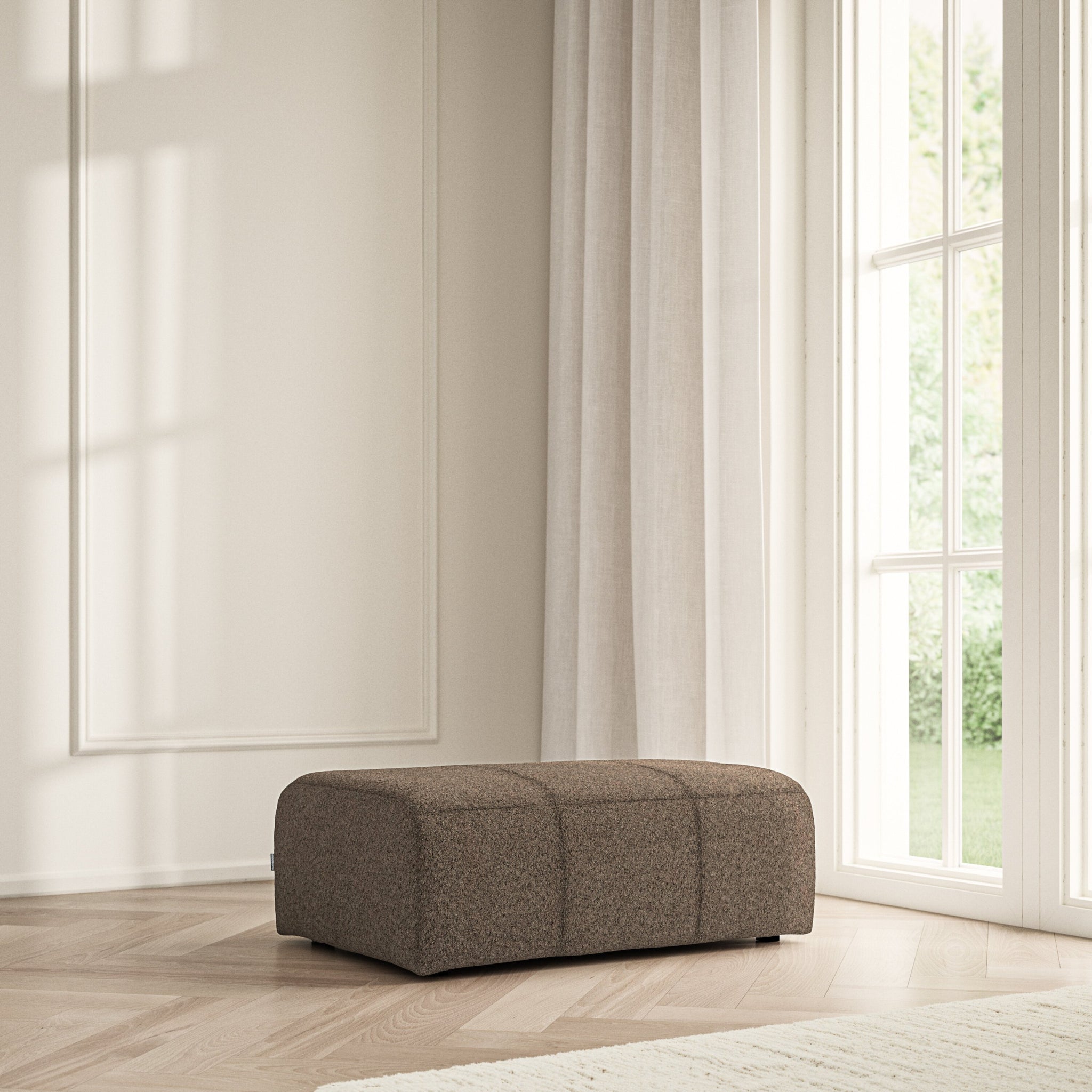 Maison Footstool Large - Soft Teddy
