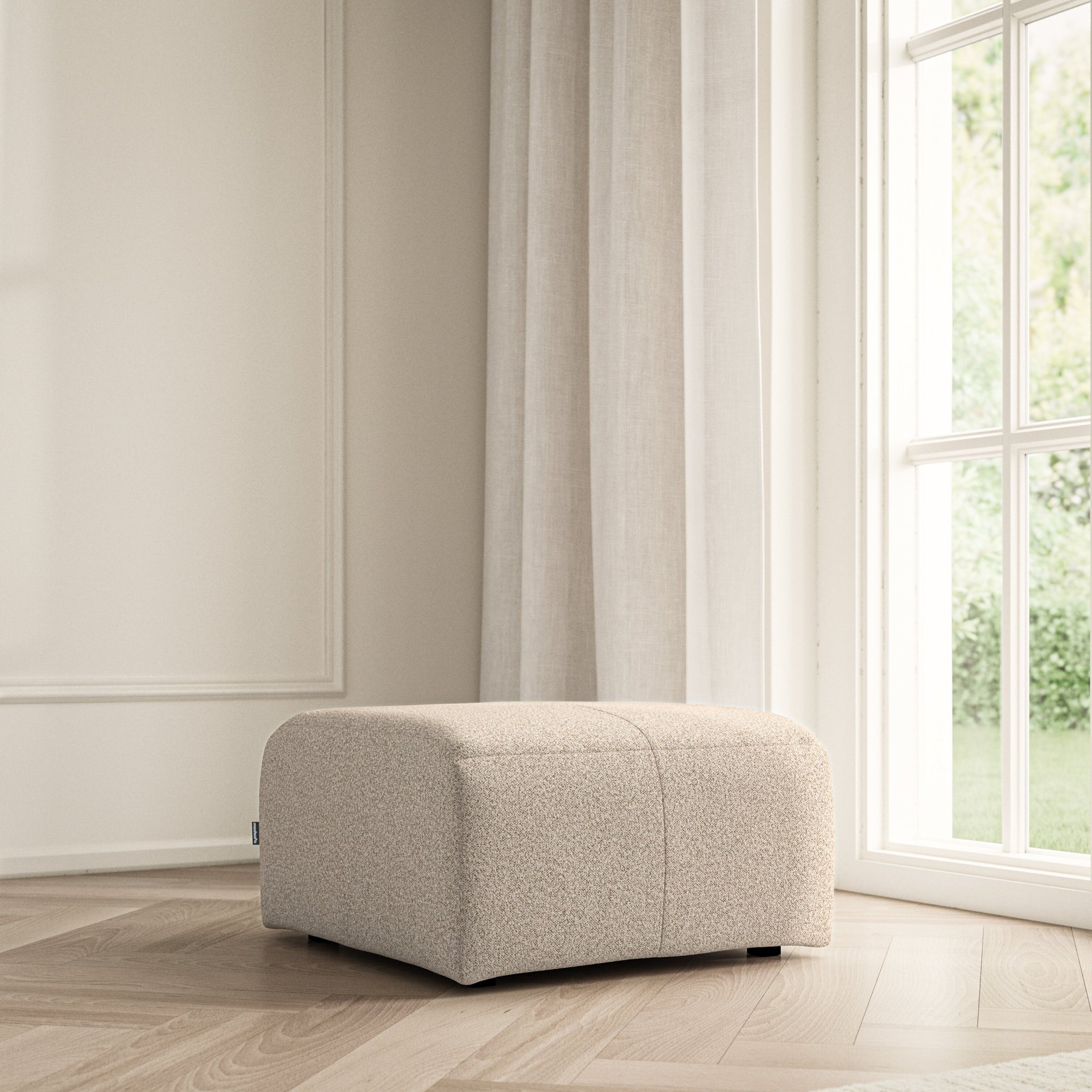 Maison Footstool Small - Bouclé