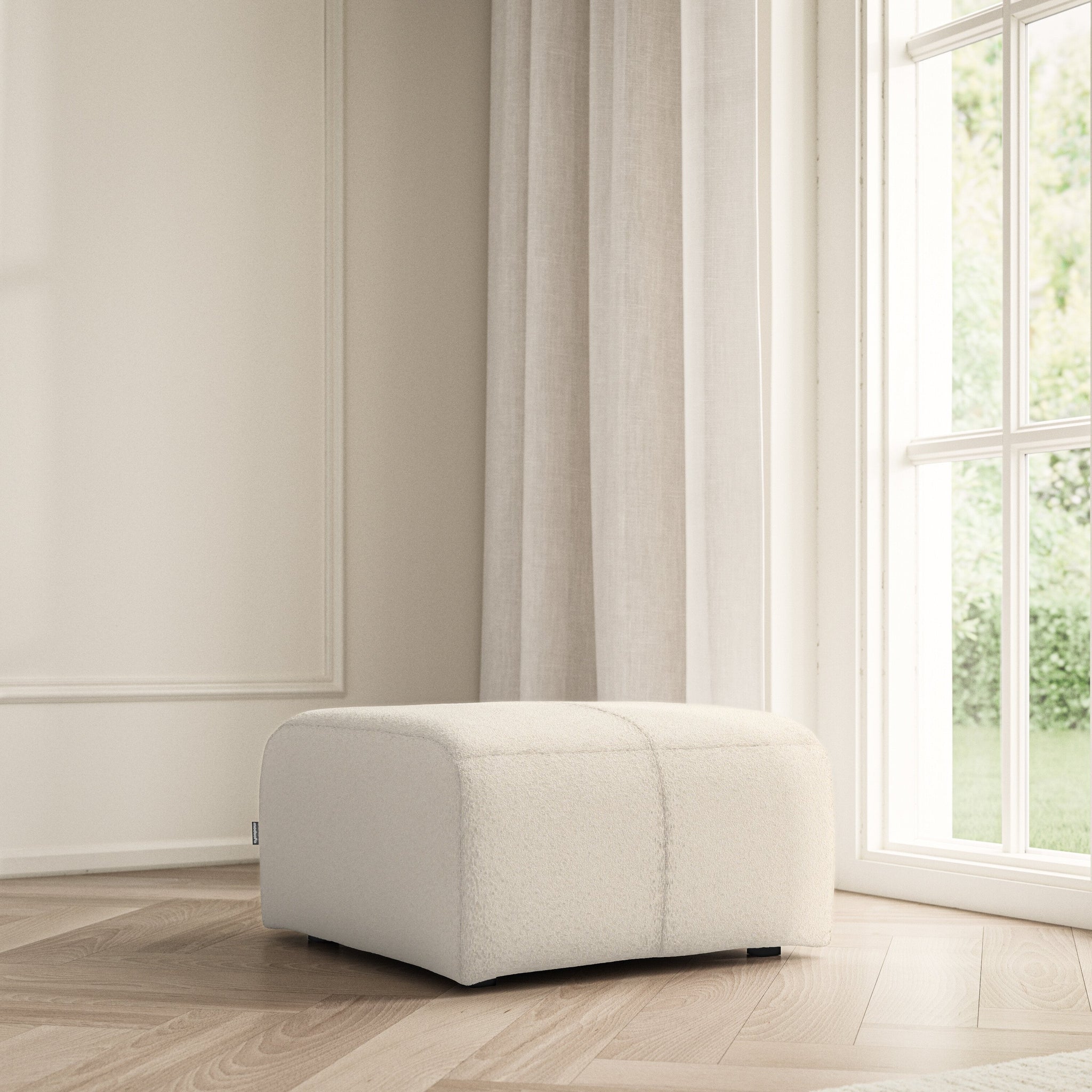 Maison Footstool Small - Soft Teddy