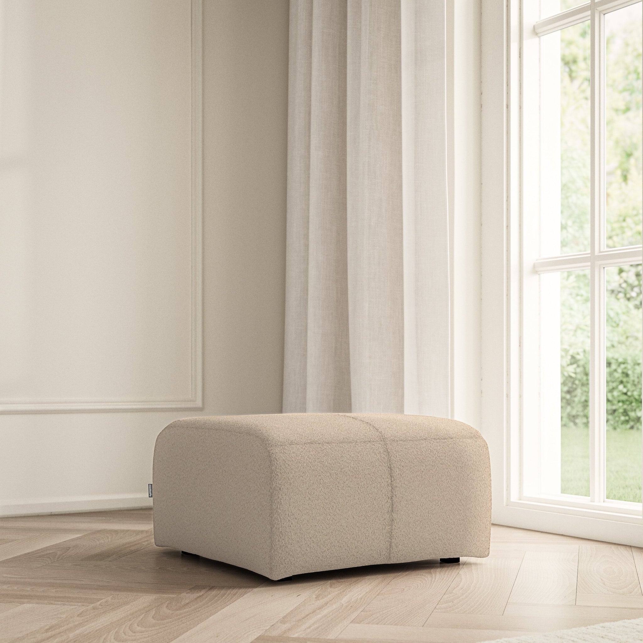 Maison Footstool Small - Soft Teddy