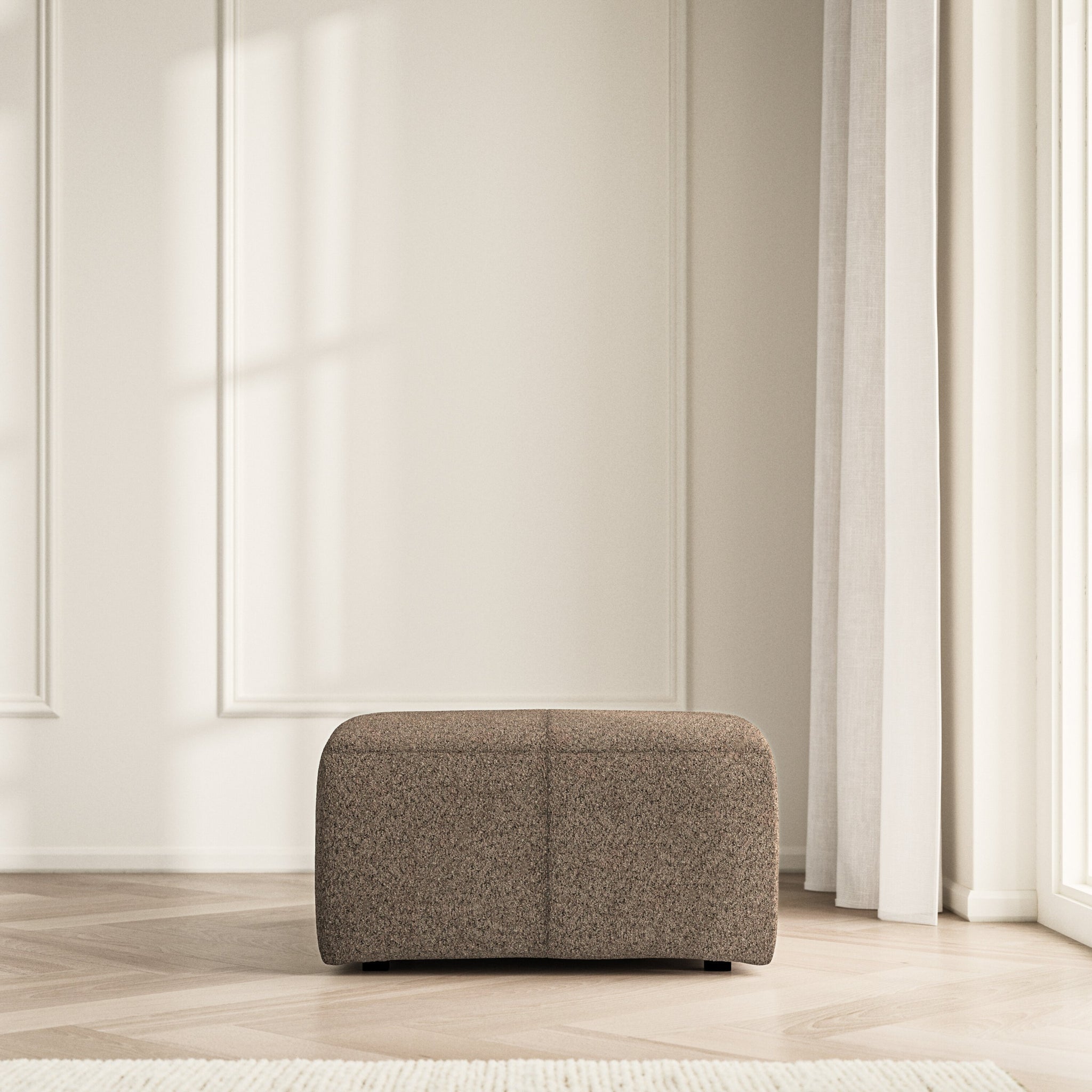Maison Footstool Small - Soft Teddy