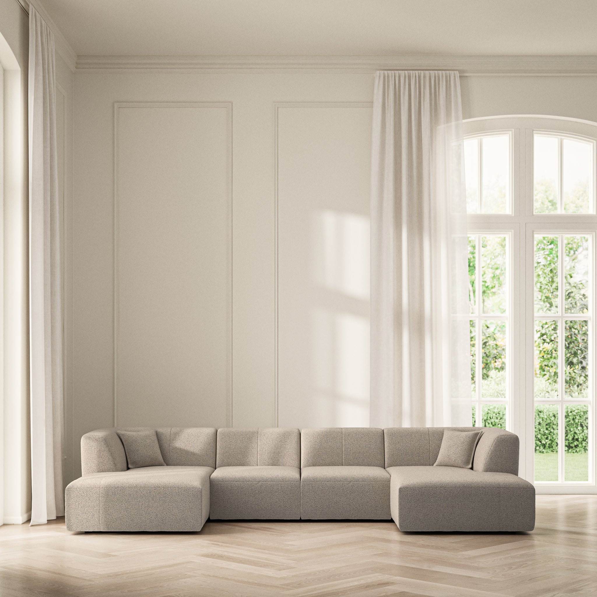 Maison U-Shape Chaise End - Bouclé