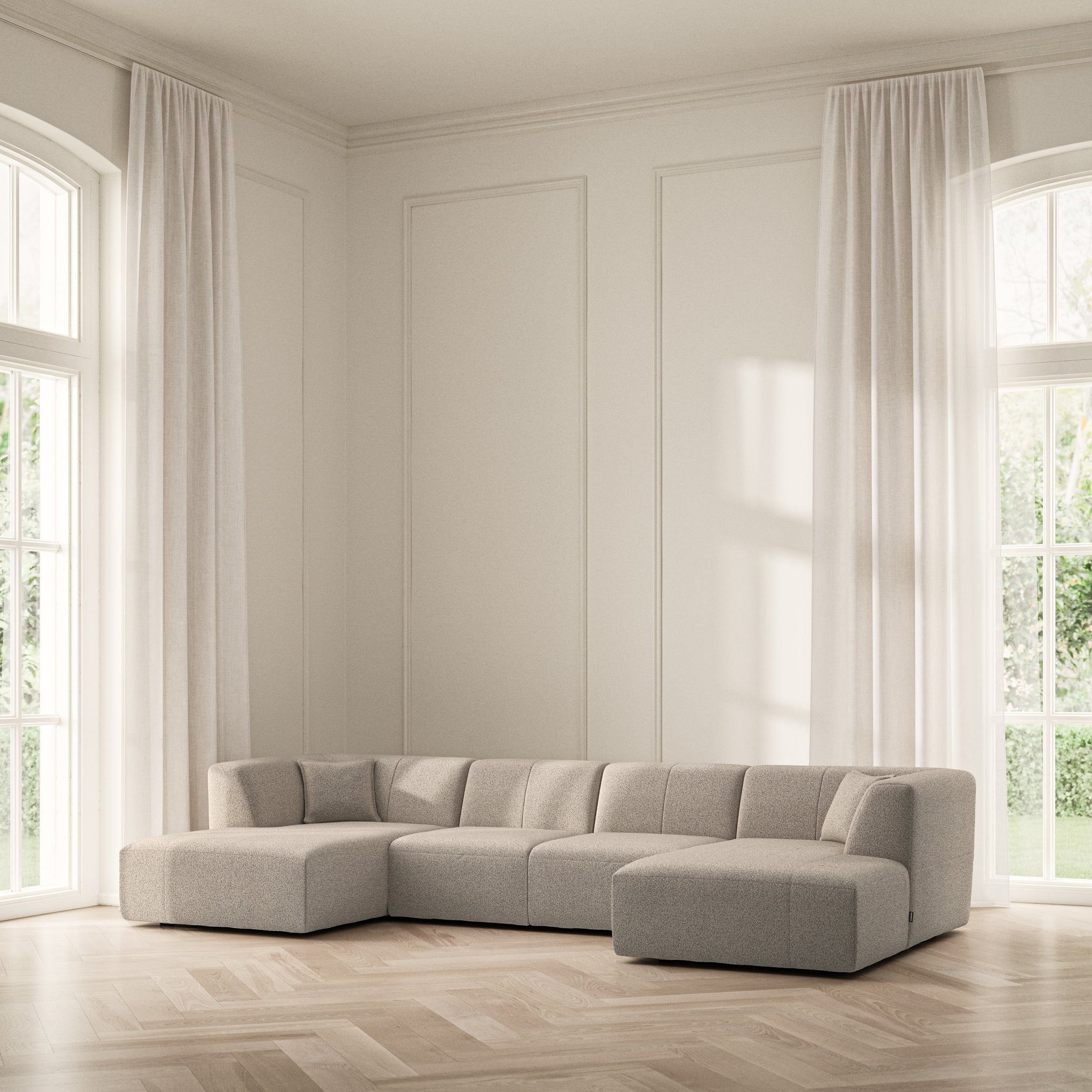 Maison U-Shape Chaise End - Bouclé