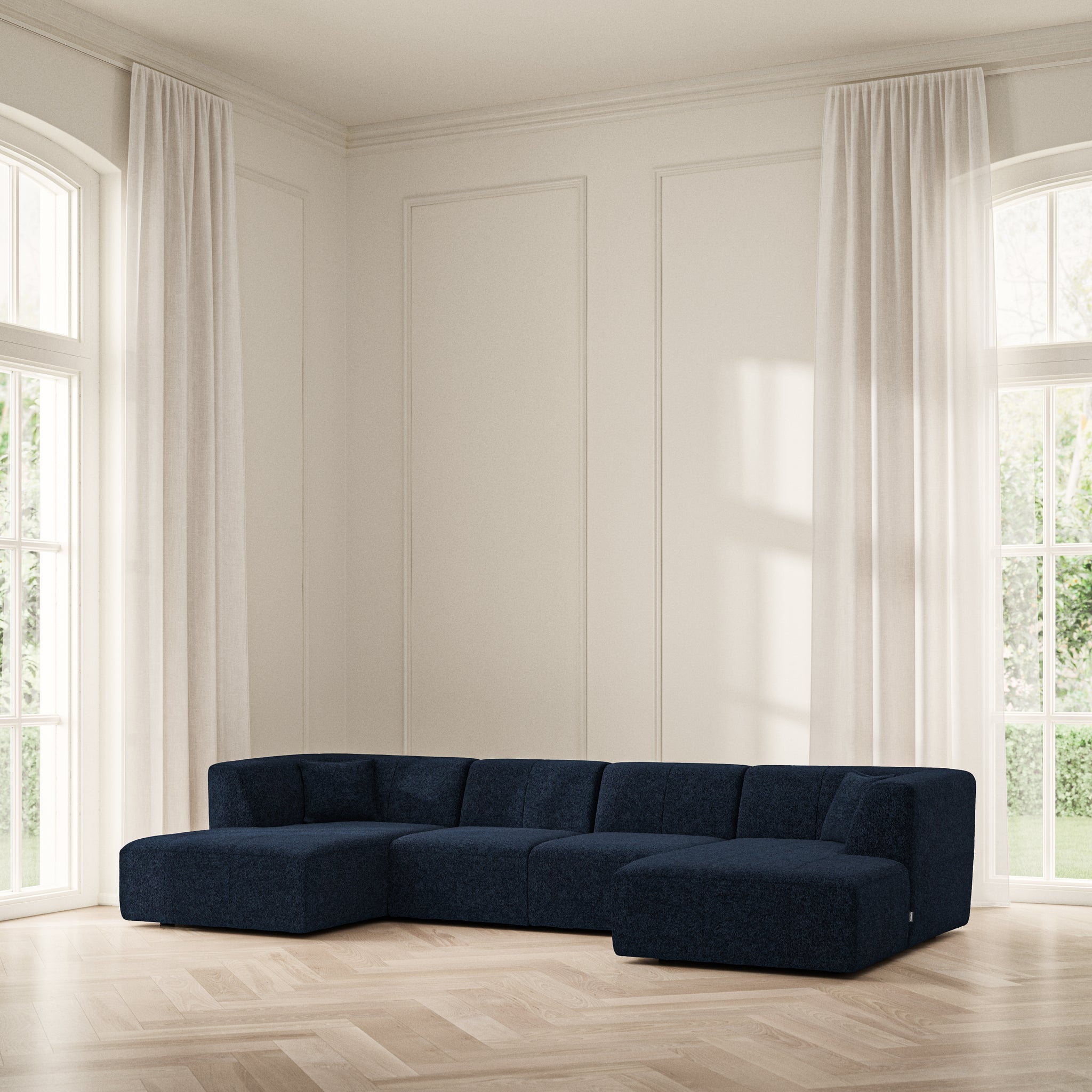 Maison U-Shape Chaise End - Soft Teddy