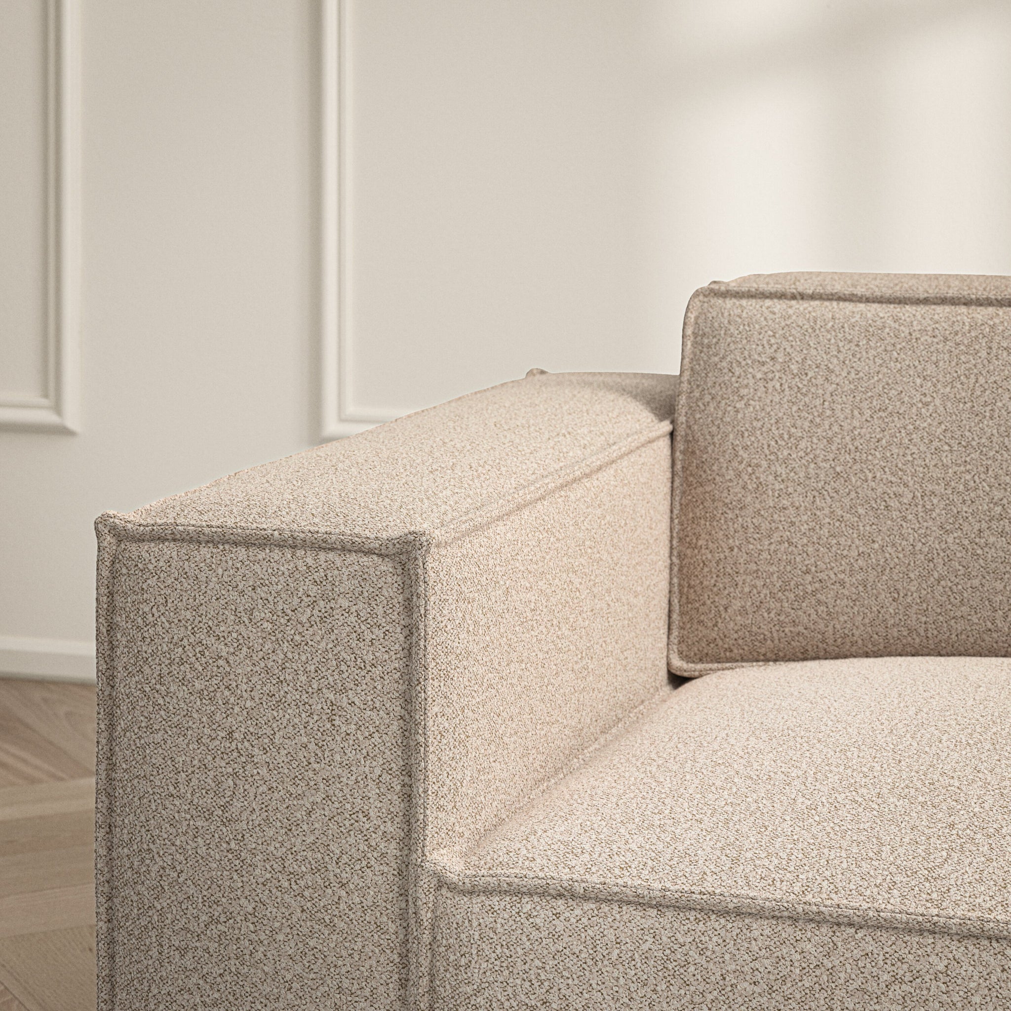 Vella Chaise Sofa - Bouclé