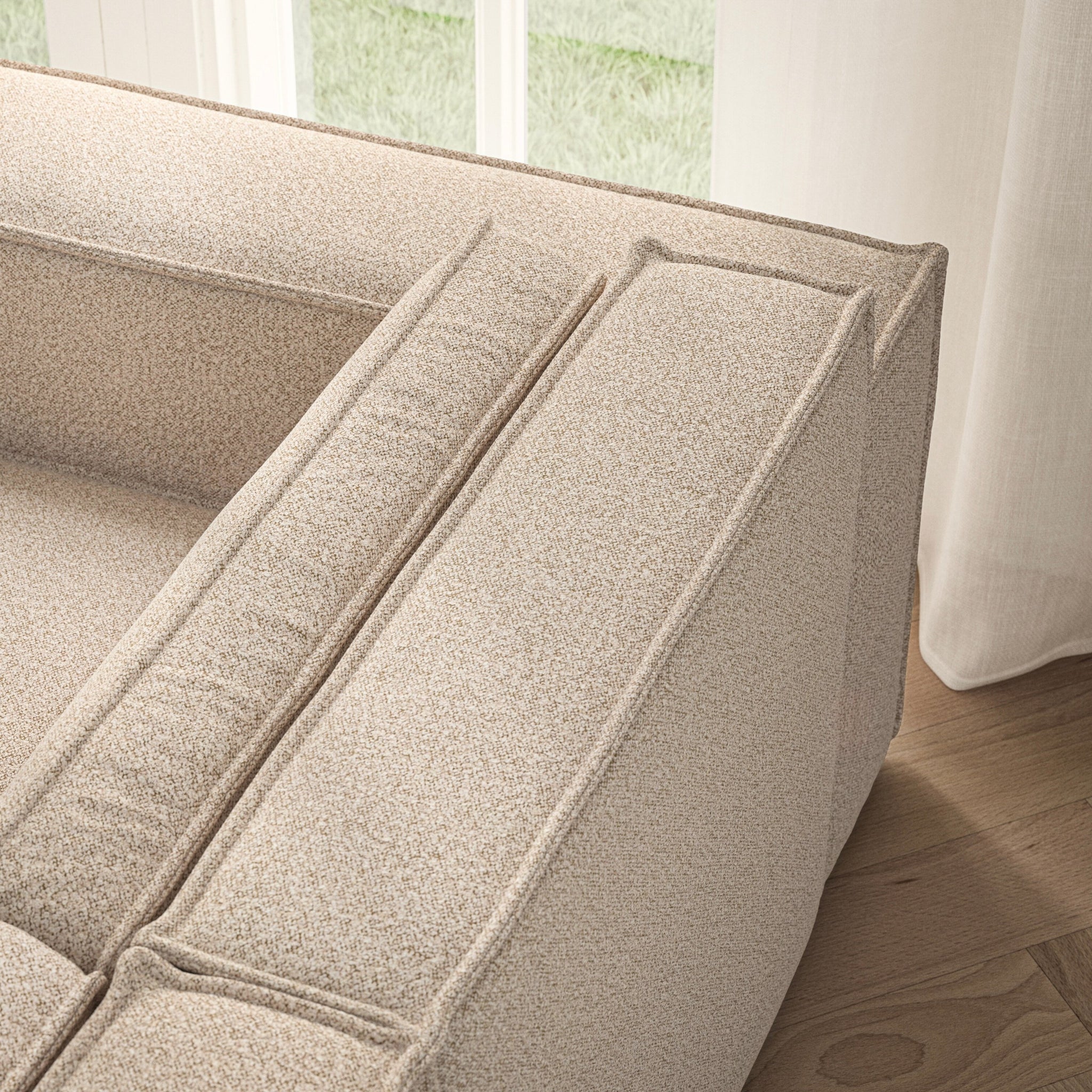 Vella Corner Chaise RHF - Bouclé