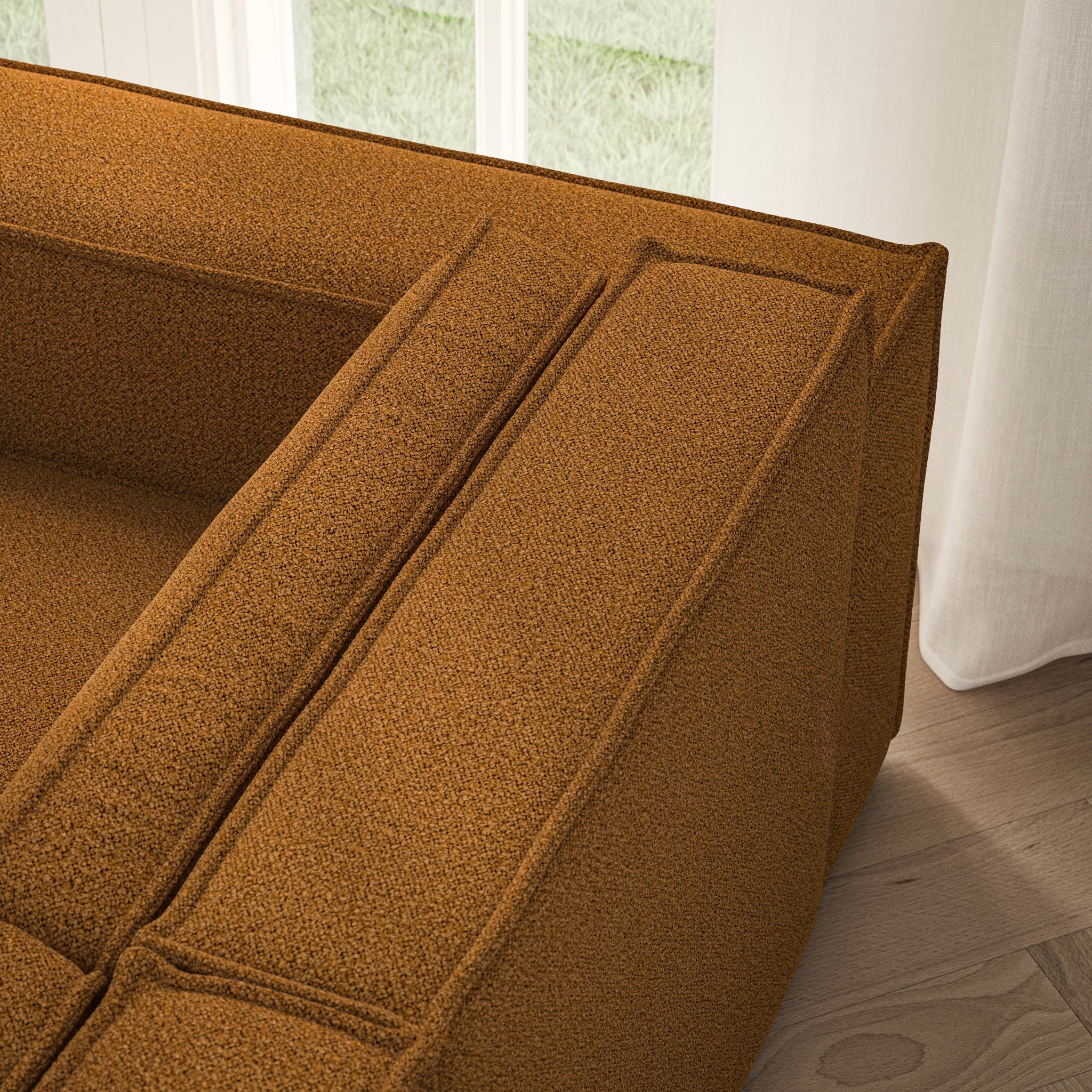 Vella Corner Chaise RHF - Bouclé