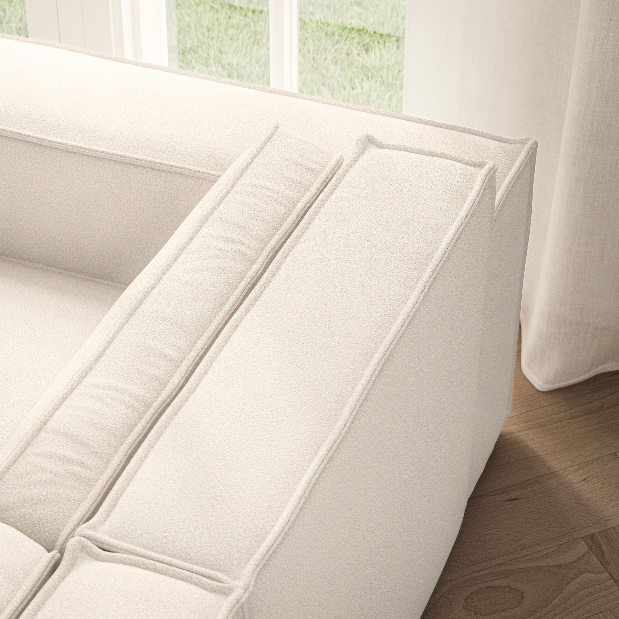 Vella Corner Chaise RHF - Bouclé