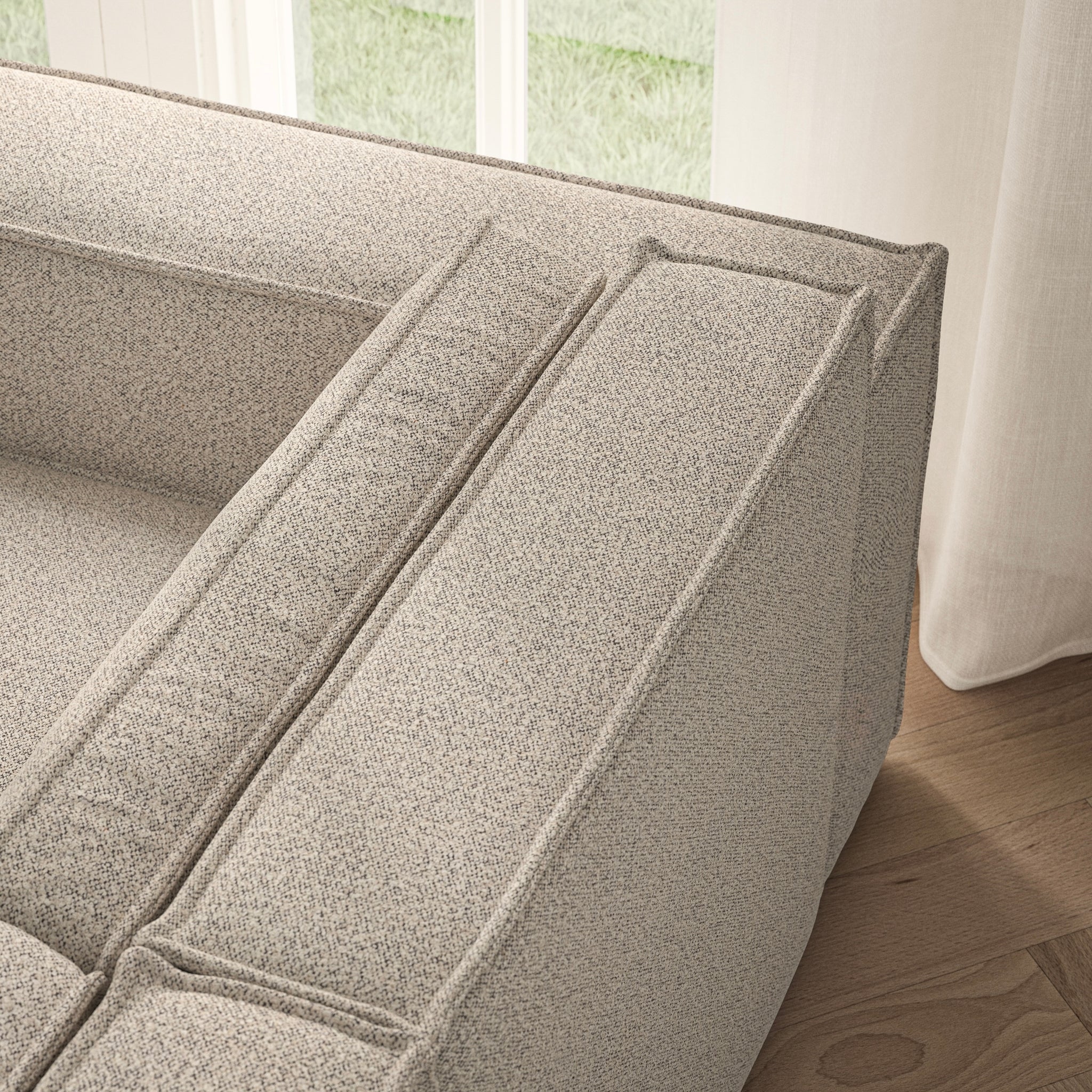 Vella Corner Chaise RHF - Bouclé