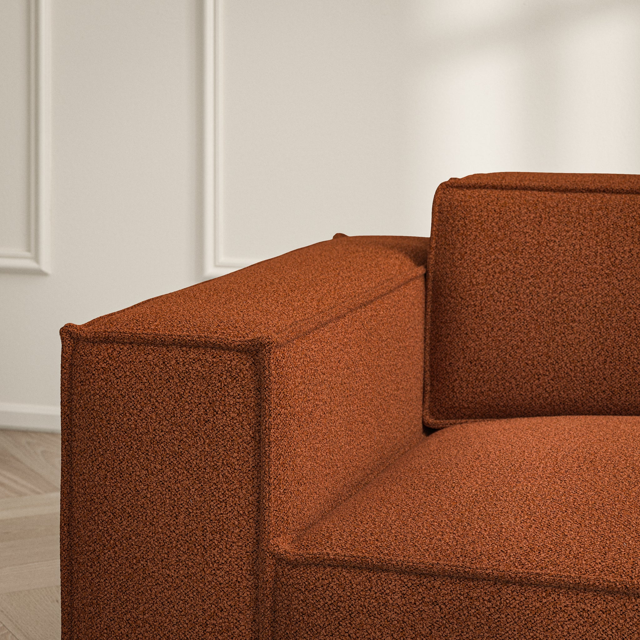 Vella Chaise Sofa - Bouclé