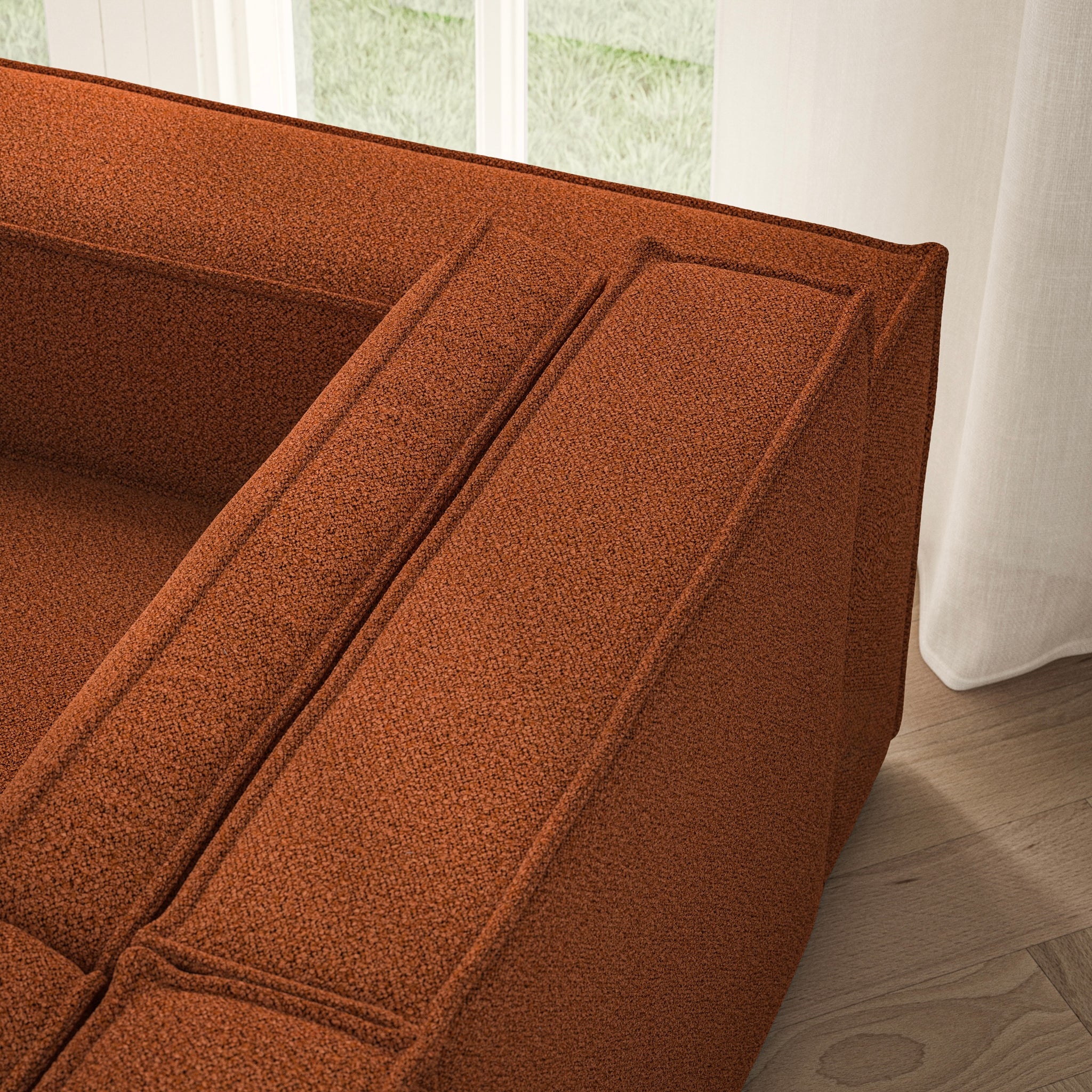 Vella Corner Chaise RHF - Bouclé