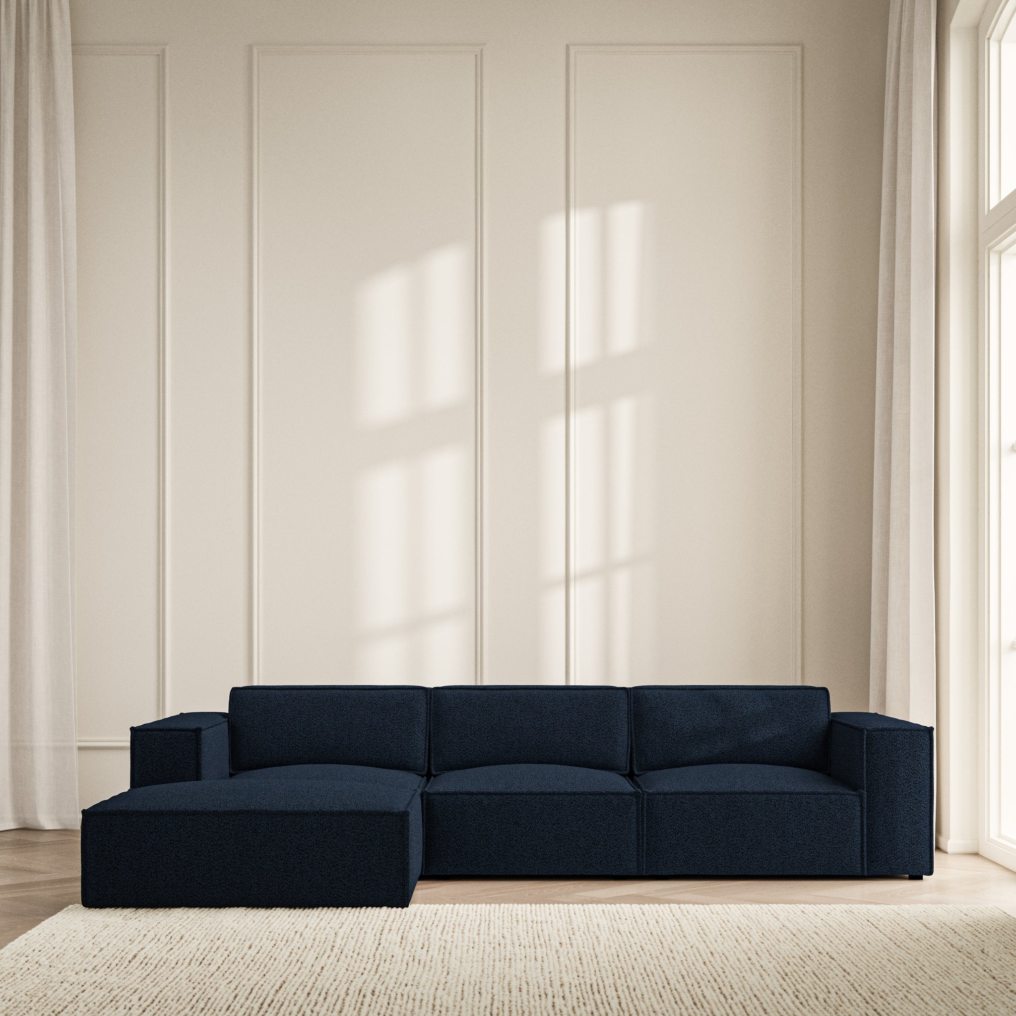 Vella Chaise Sofa - Bouclé