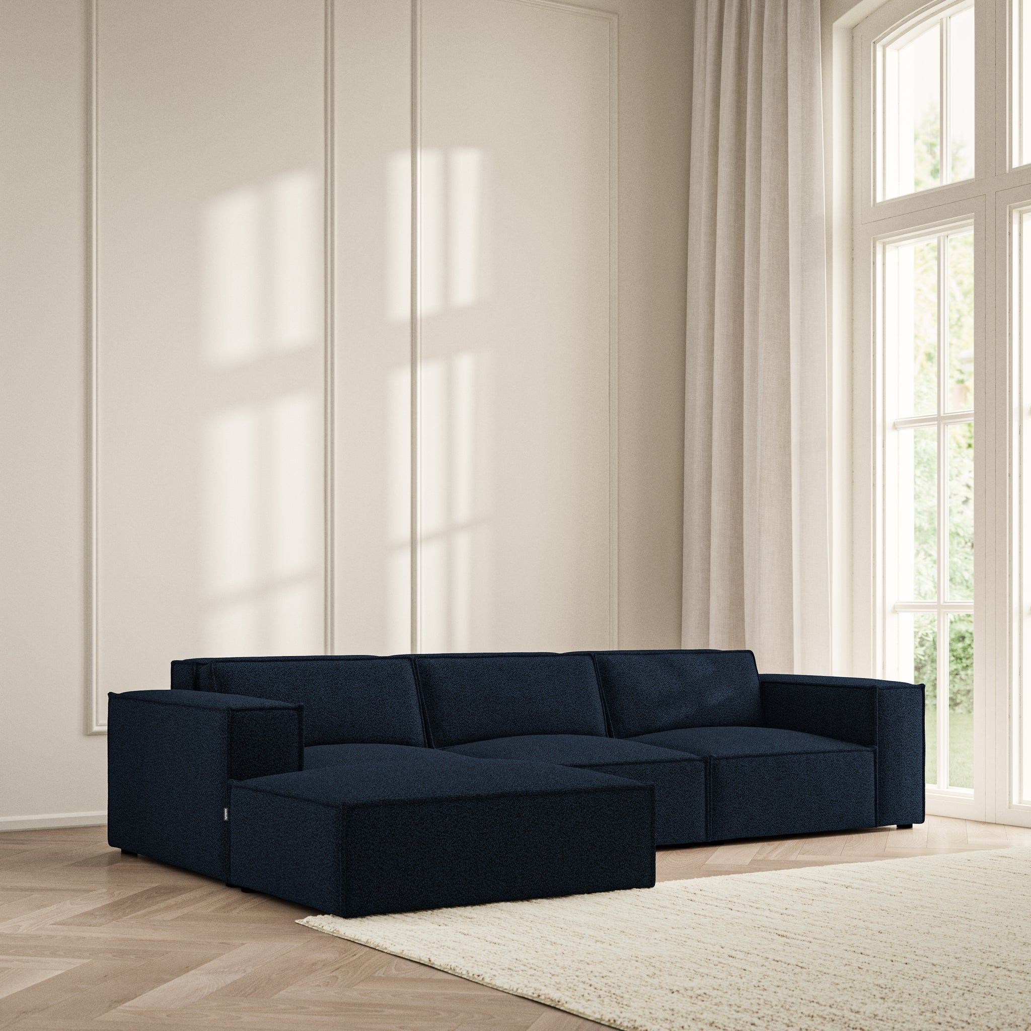 Vella Chaise Sofa - Bouclé