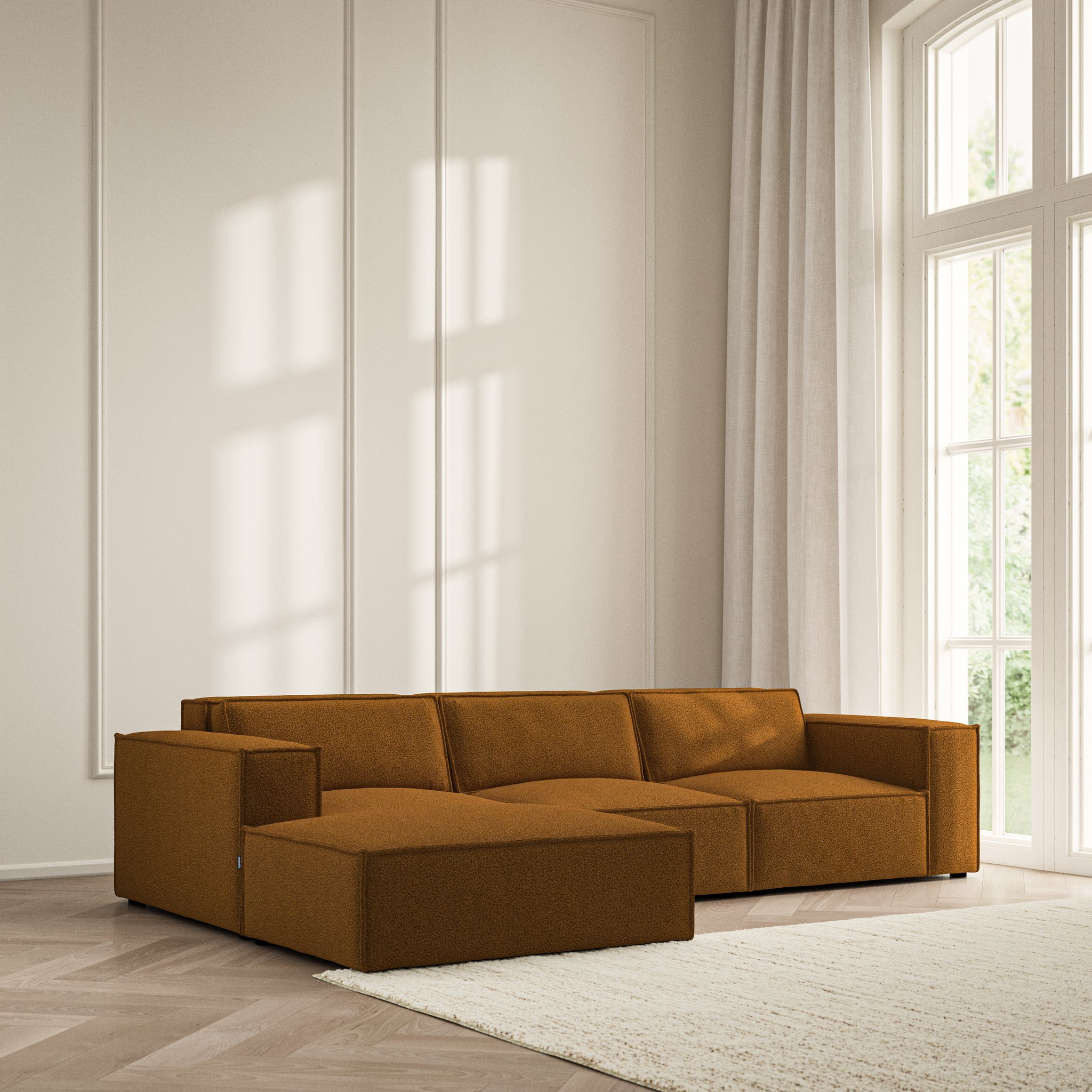 Vella Chaise Sofa - Bouclé