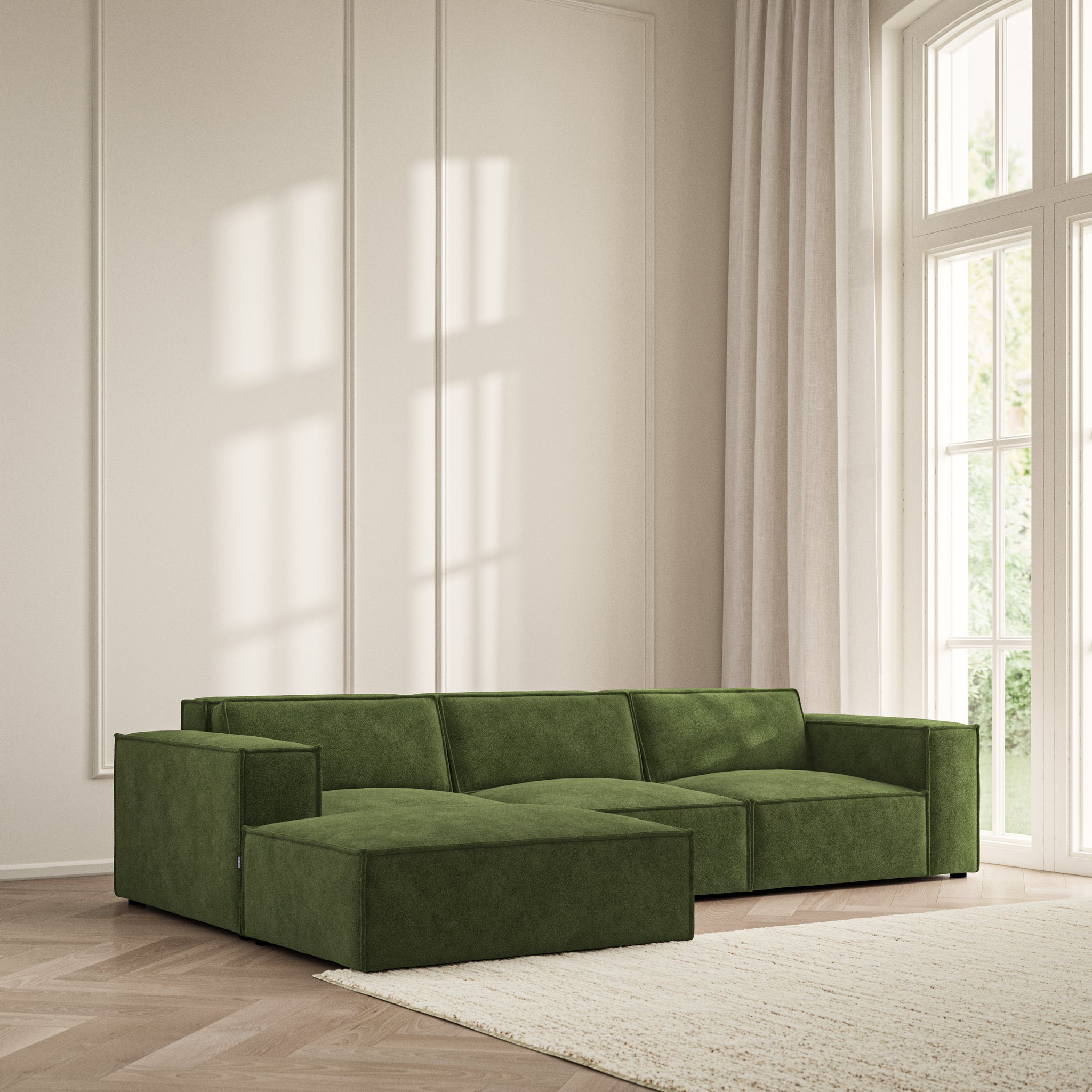Vella Chaise Sofa - Soft Bouclé