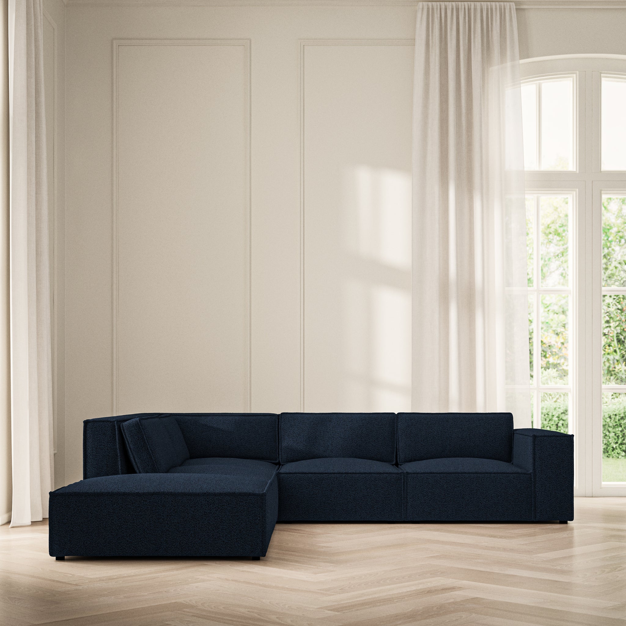 Vella Corner Chaise LHF - Bouclé